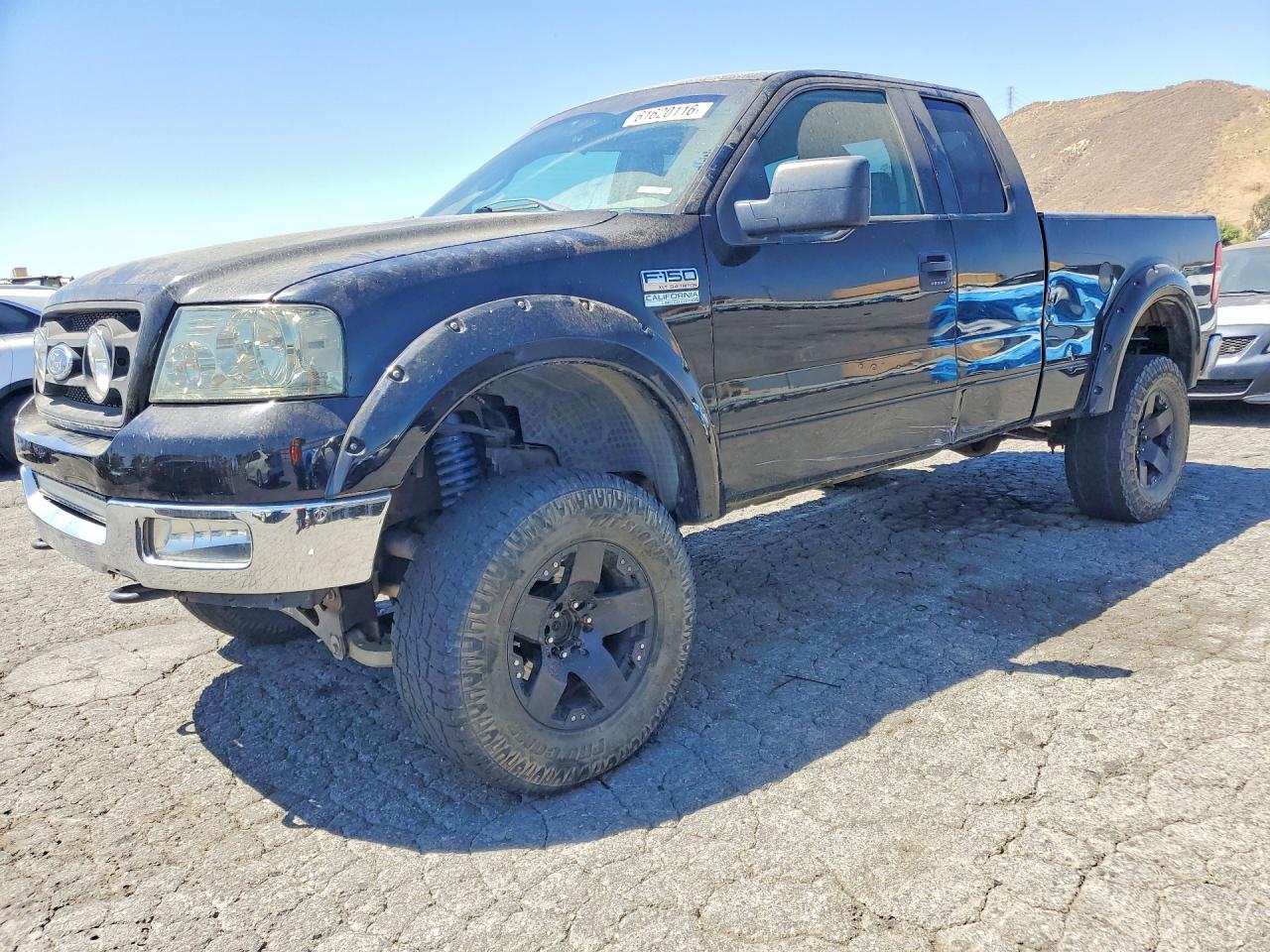 2005 Ford F150 Black vin: 1FTPX145X5FB10659