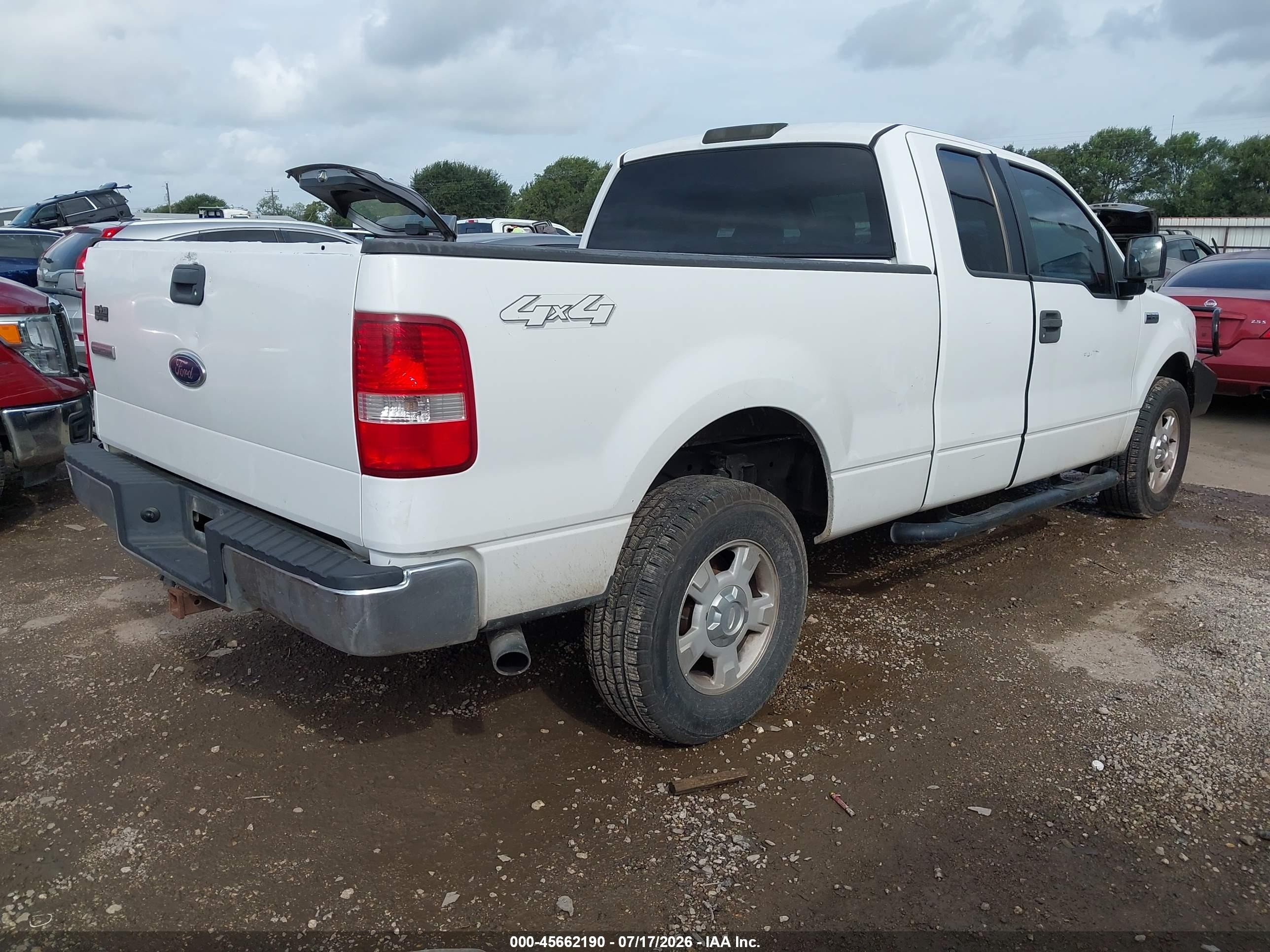 2005 Ford F-150 Fx4/lariat/xl/xlt White vin: 1FTPX145X5NB81494