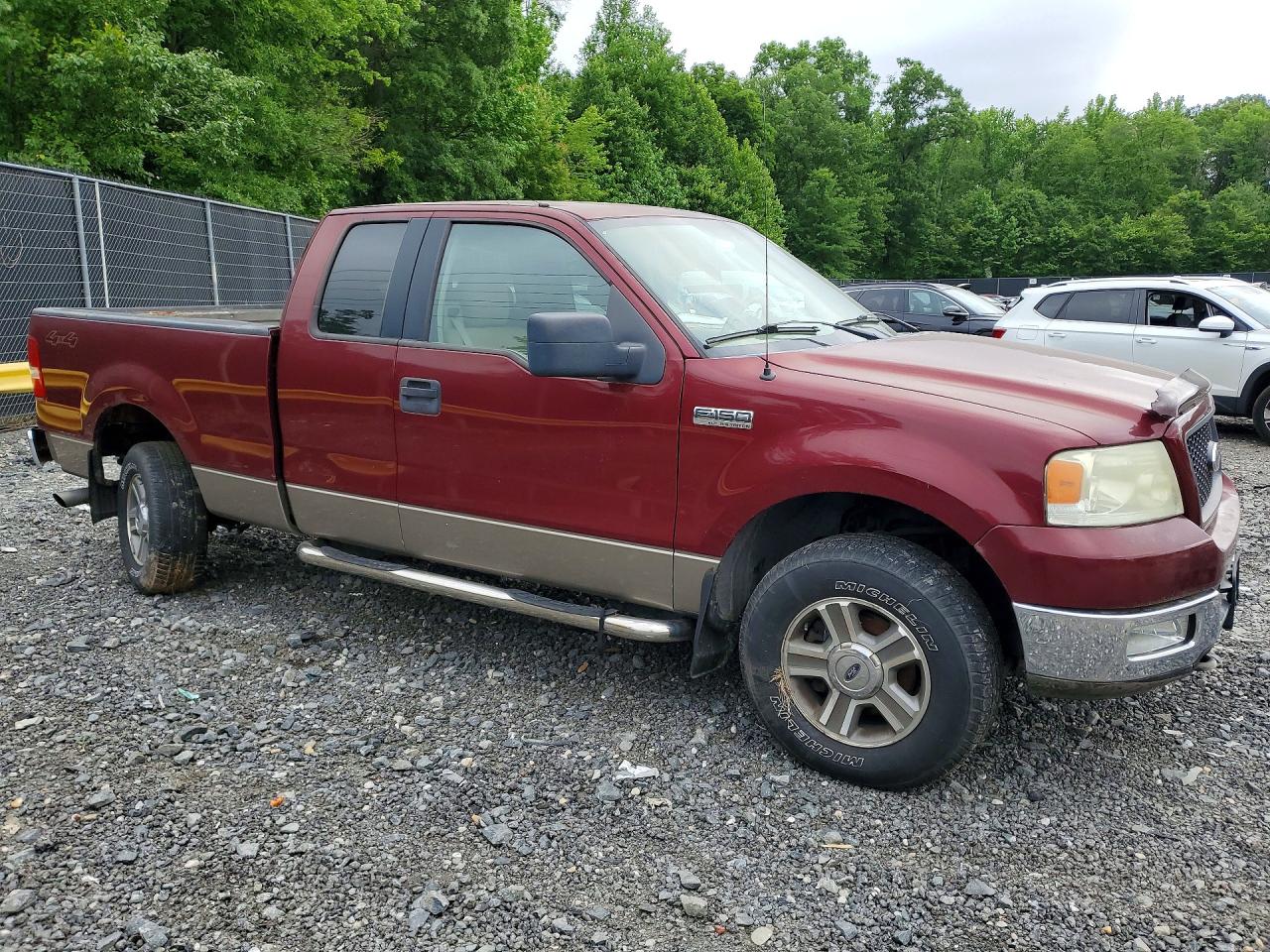 2005 Ford F150 Burgundy vin: 1FTPX145X5NB98599