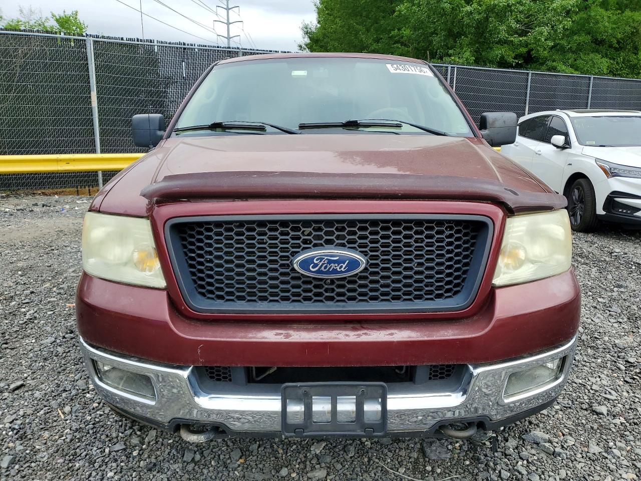 2005 Ford F150 Burgundy vin: 1FTPX145X5NB98599