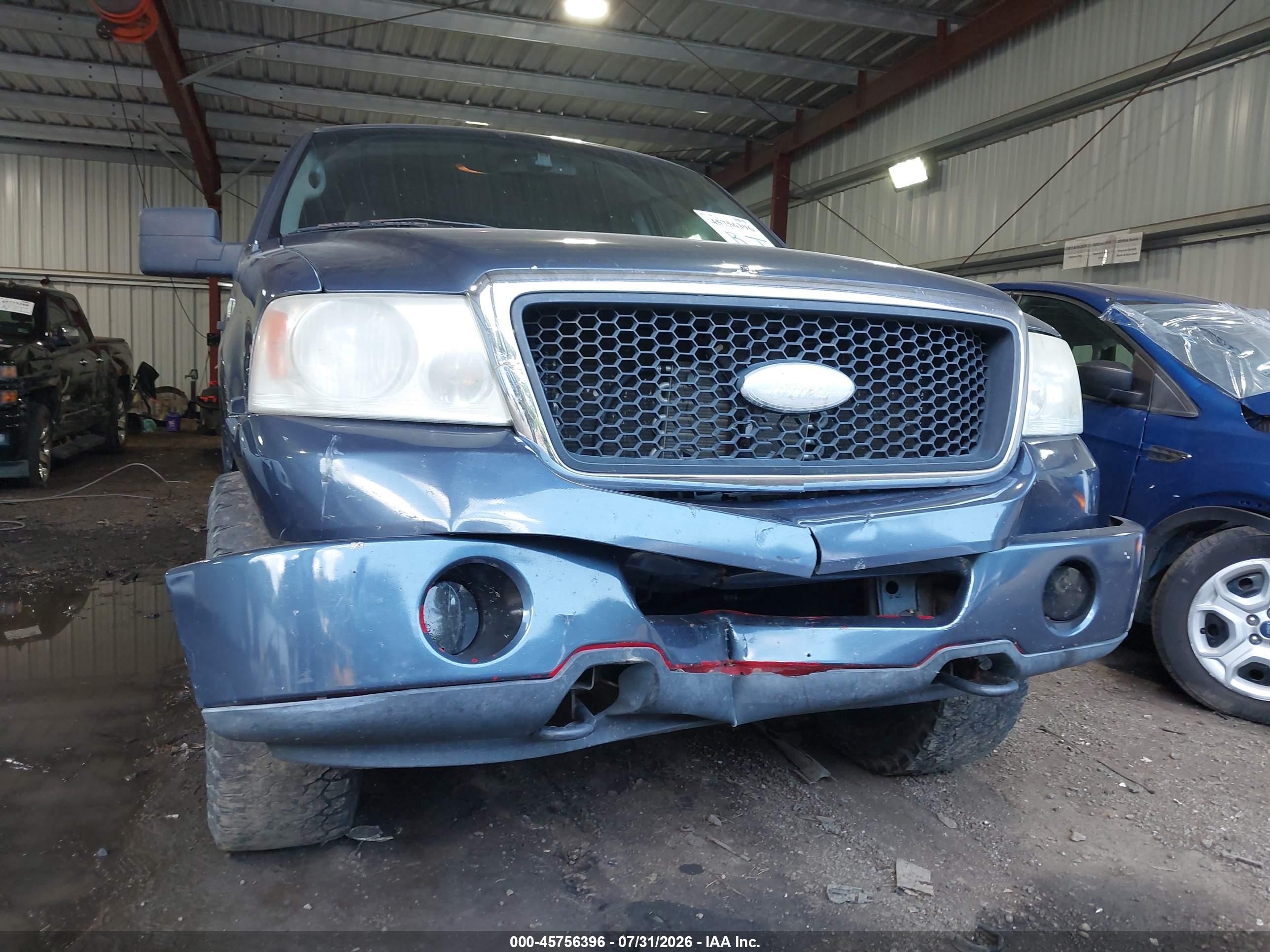 2006 Ford F-150 Blue vin: 1FTPX145X6NA44234
