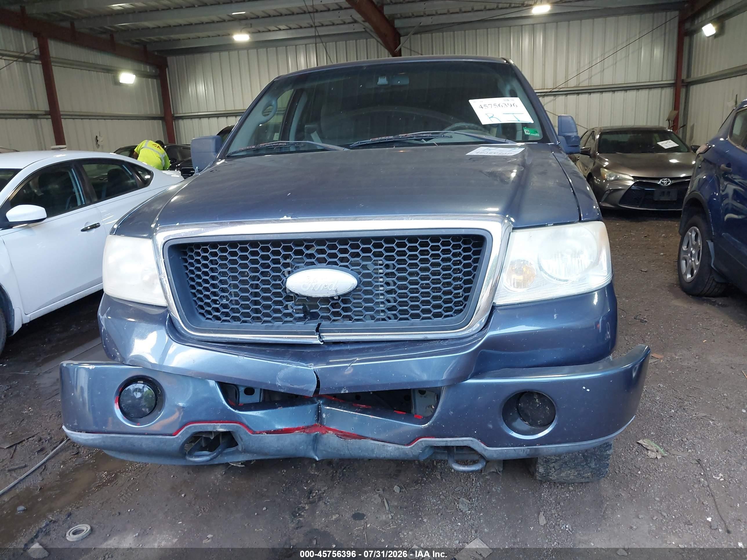 2006 Ford F-150 Blue vin: 1FTPX145X6NA44234