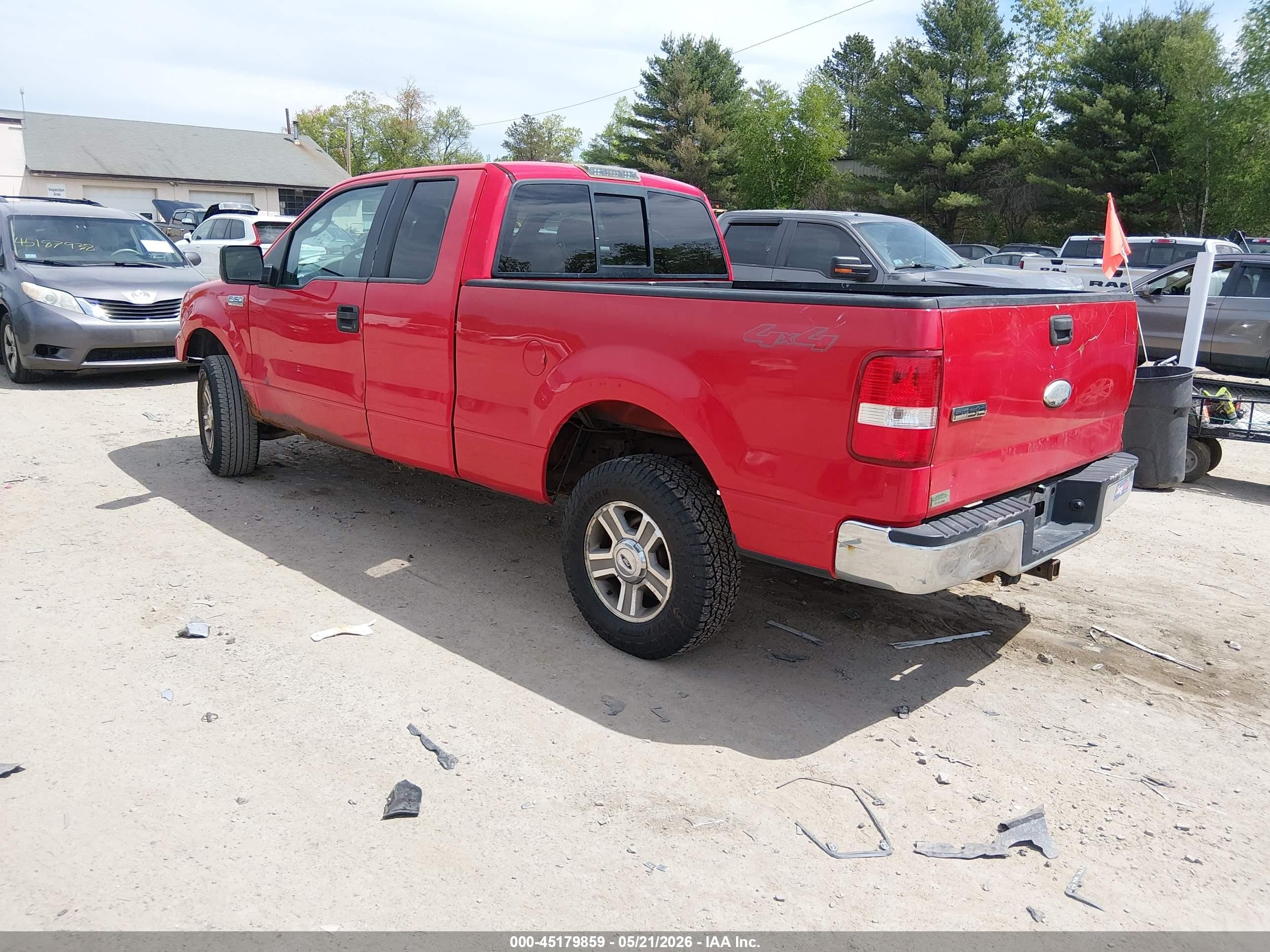 2006 Ford F-150 Fx4/lariat/xl/xlt Red vin: 1FTPX14V06NB88648