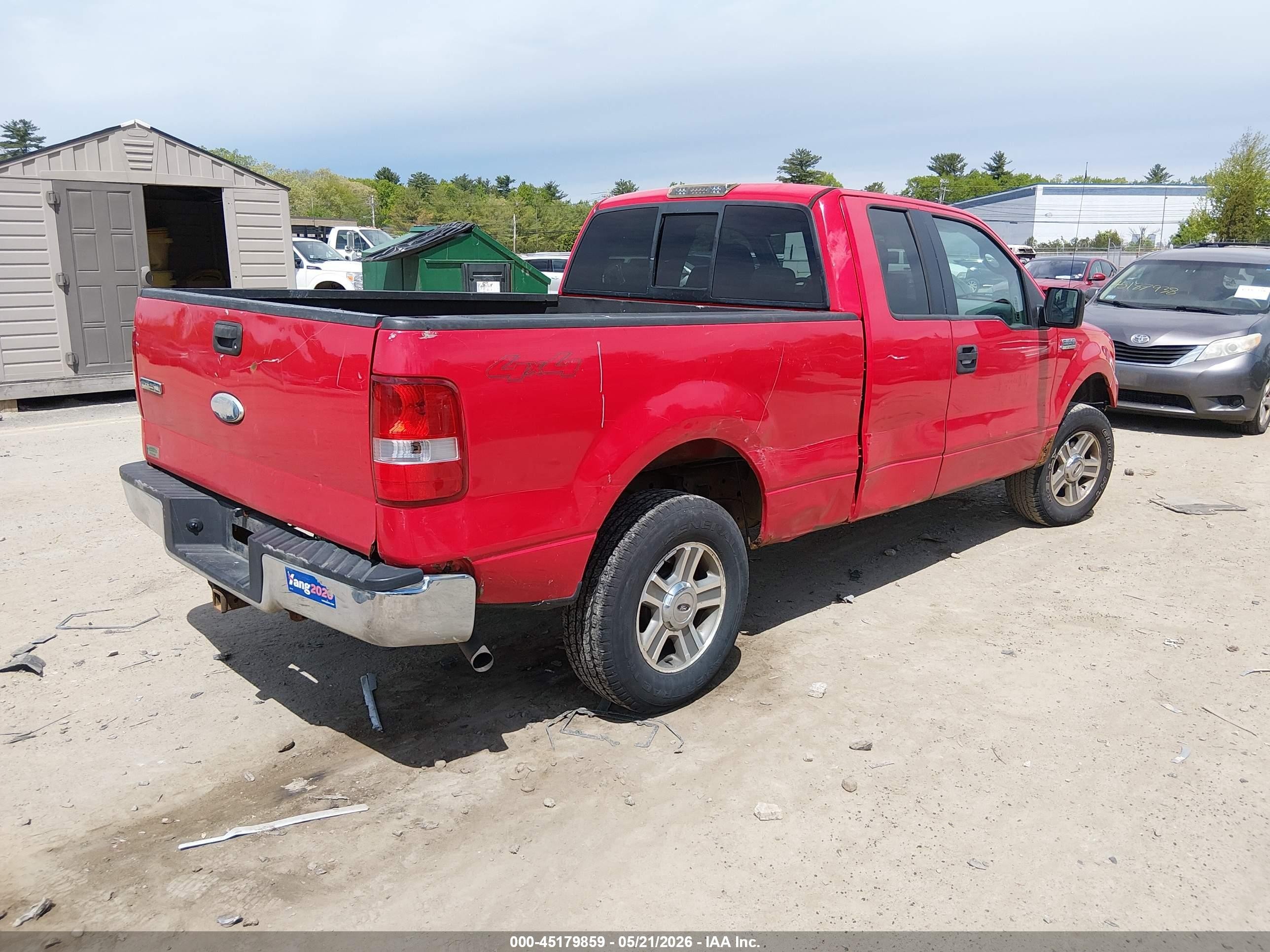 2006 Ford F-150 Fx4/lariat/xl/xlt Red vin: 1FTPX14V06NB88648
