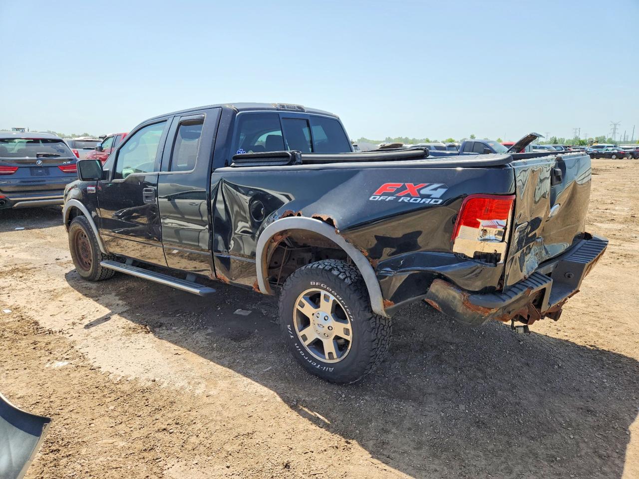 2007 Ford F150 Black vin: 1FTPX14V07FA38602