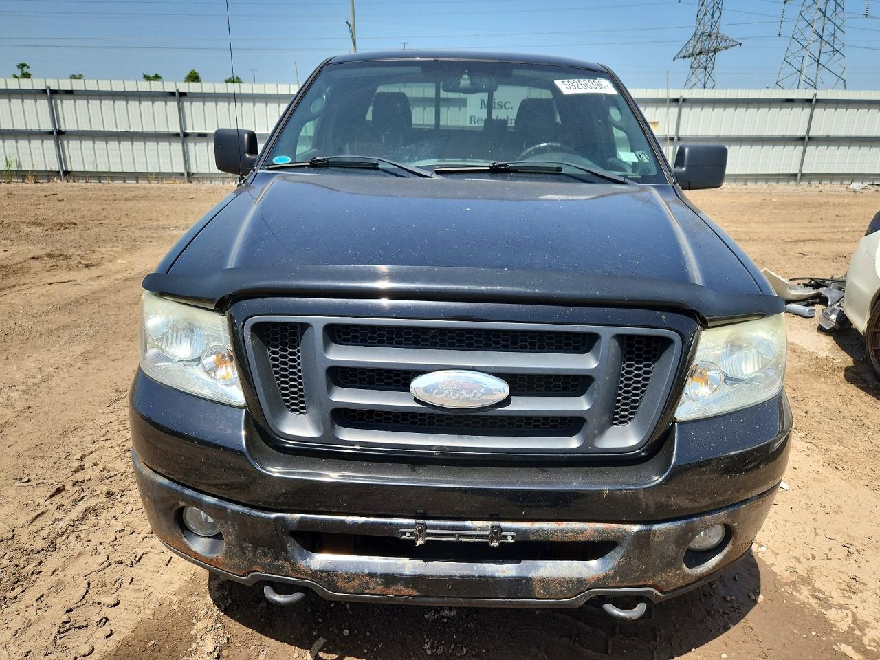 2007 Ford F150 Black vin: 1FTPX14V07FA38602
