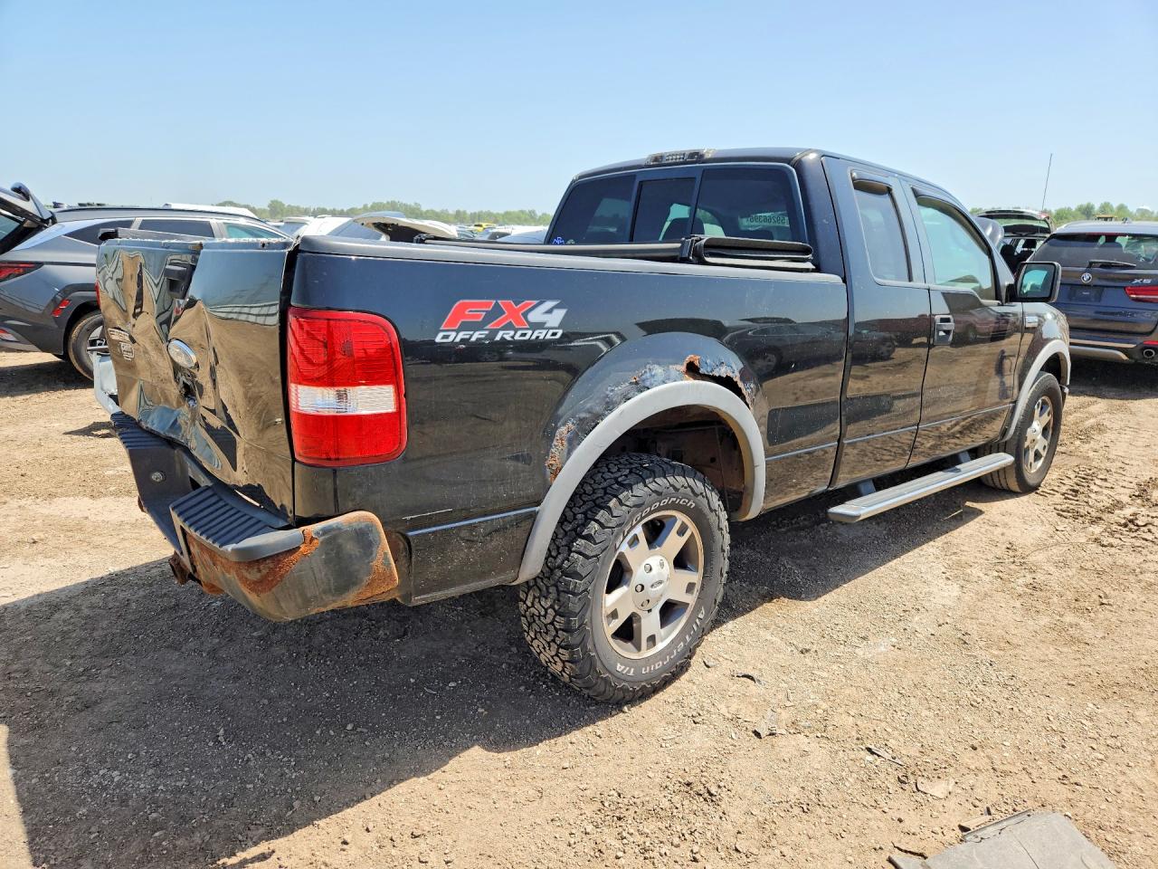 2007 Ford F150 Black vin: 1FTPX14V07FA38602