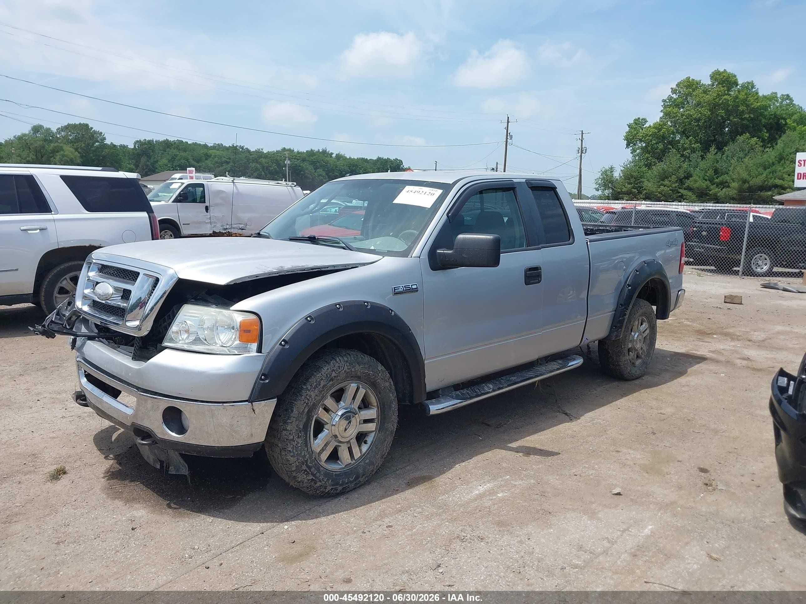 2008 Ford F-150 60th Anniversary/fx4/lariat/xl/xlt Silver vin: 1FTPX14V08FB02221