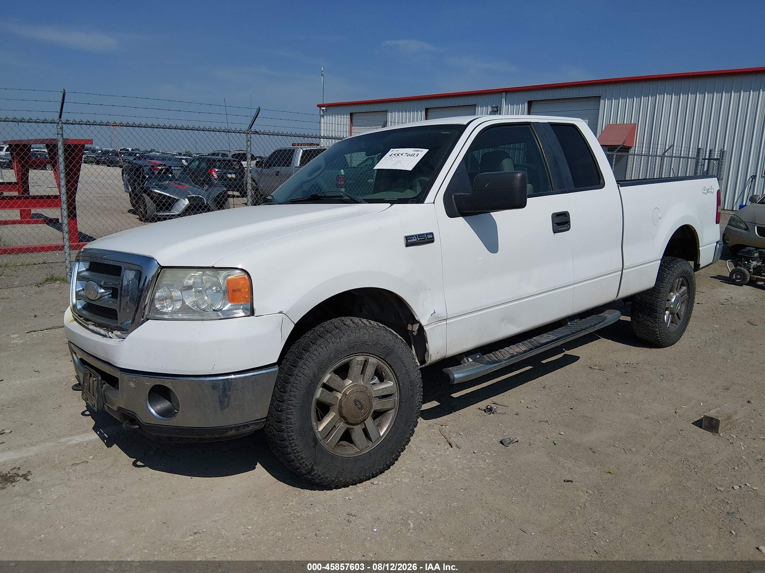 2008 Ford F-150 60th Anniversary/fx4/lariat/xl/xlt White vin: 1FTPX14V08KD12678