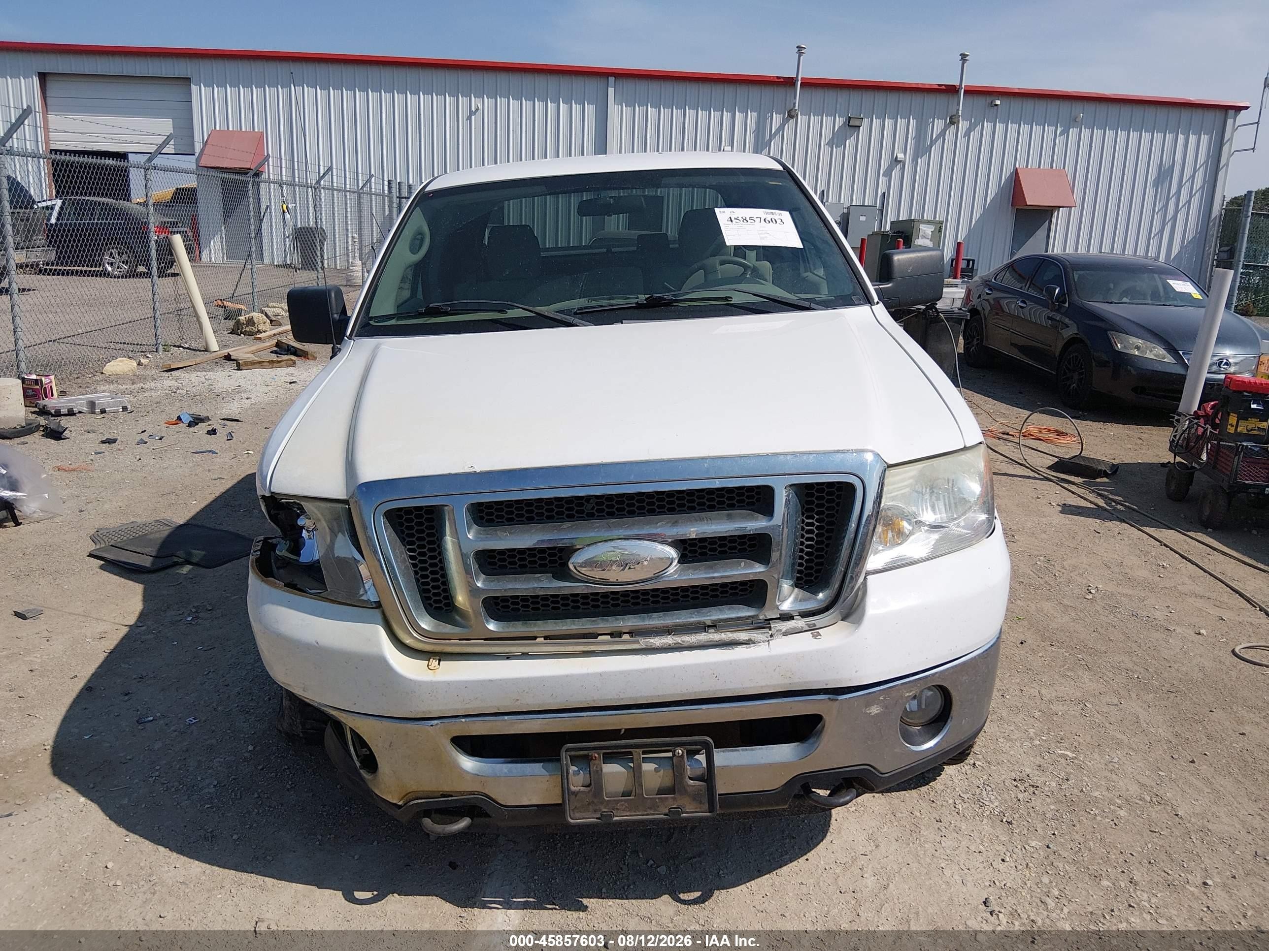 2008 Ford F-150 60th Anniversary/fx4/lariat/xl/xlt White vin: 1FTPX14V08KD12678