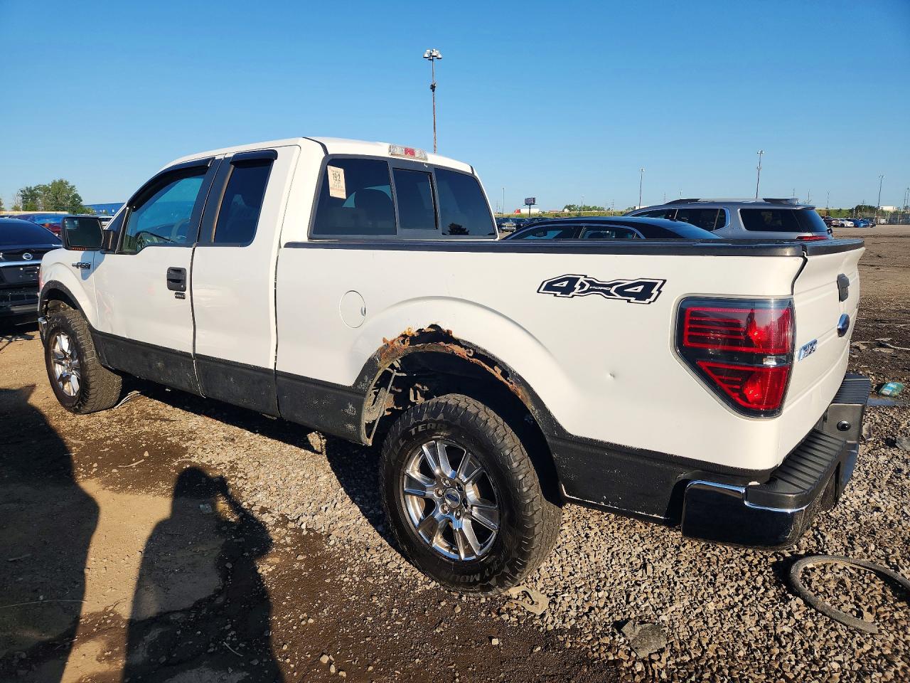 2009 Ford F150 Super Cab White vin: 1FTPX14V09FA11872
