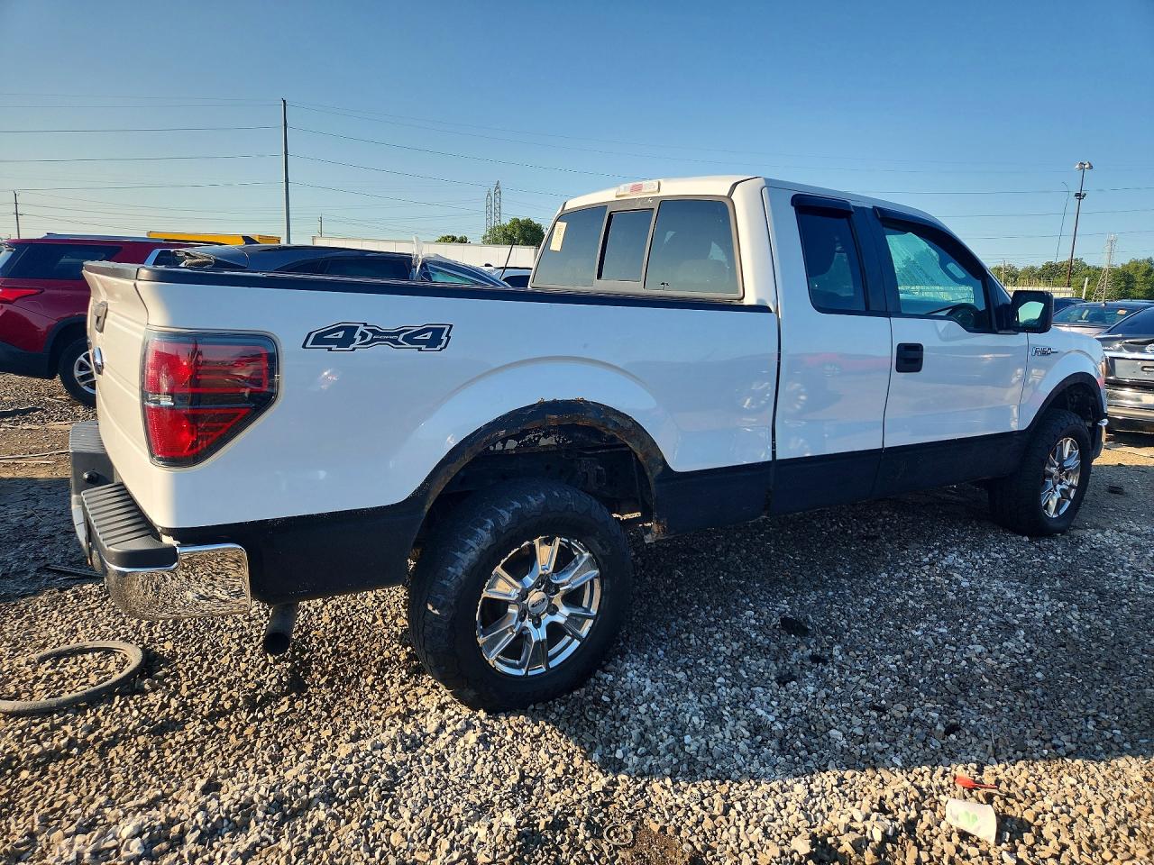 2009 Ford F150 Super Cab White vin: 1FTPX14V09FA11872