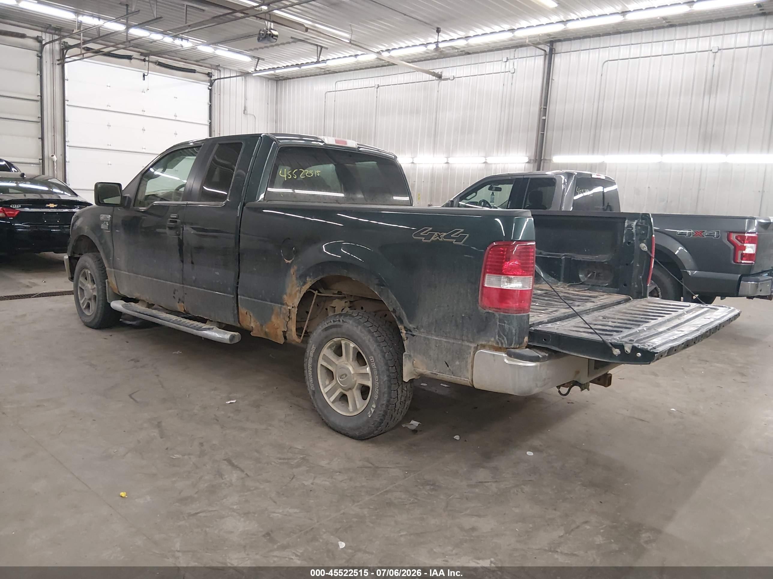 2006 Ford F-150 Fx4/lariat/xl/xlt Green vin: 1FTPX14V16NB07432