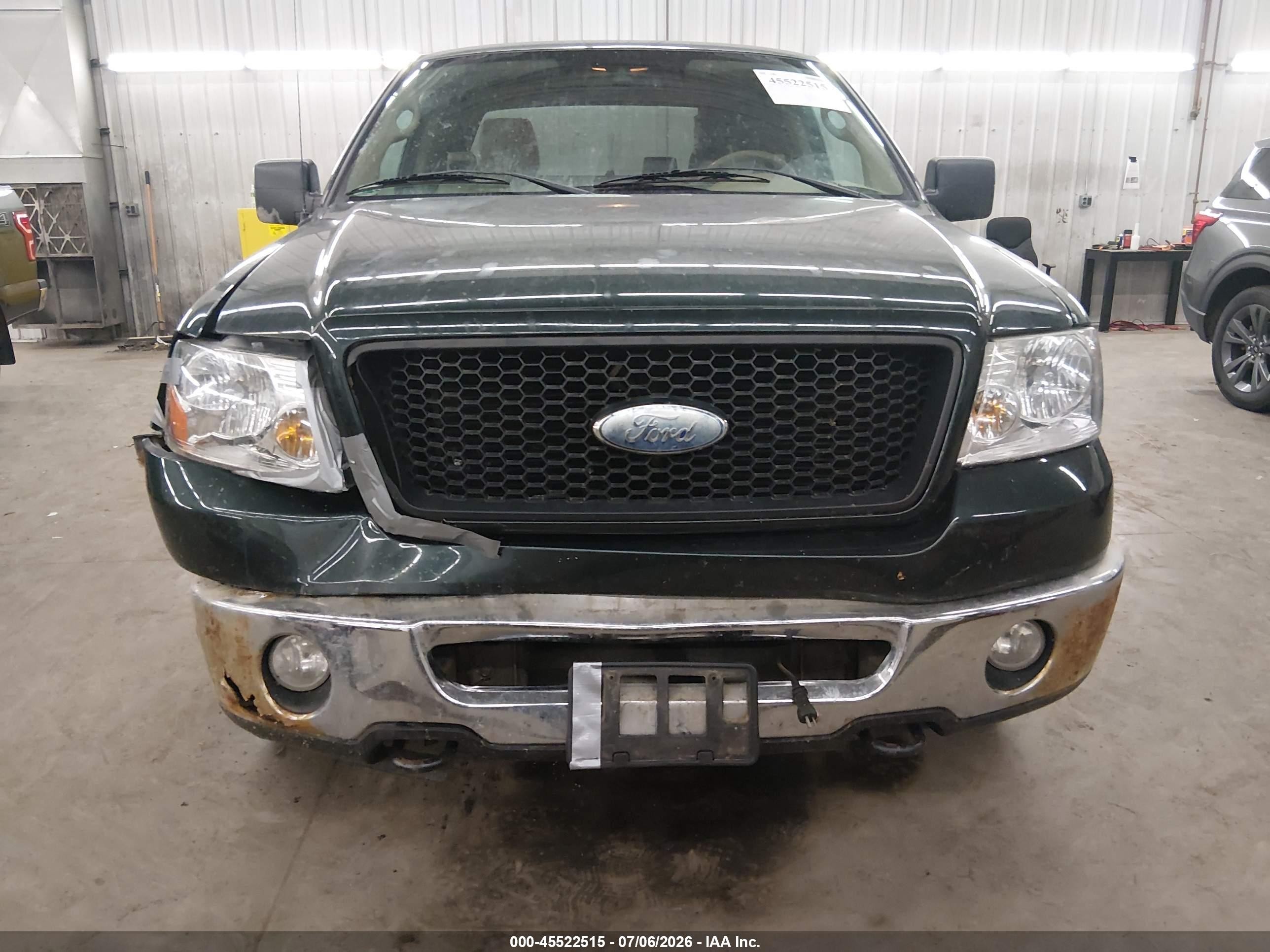 2006 Ford F-150 Fx4/lariat/xl/xlt Green vin: 1FTPX14V16NB07432