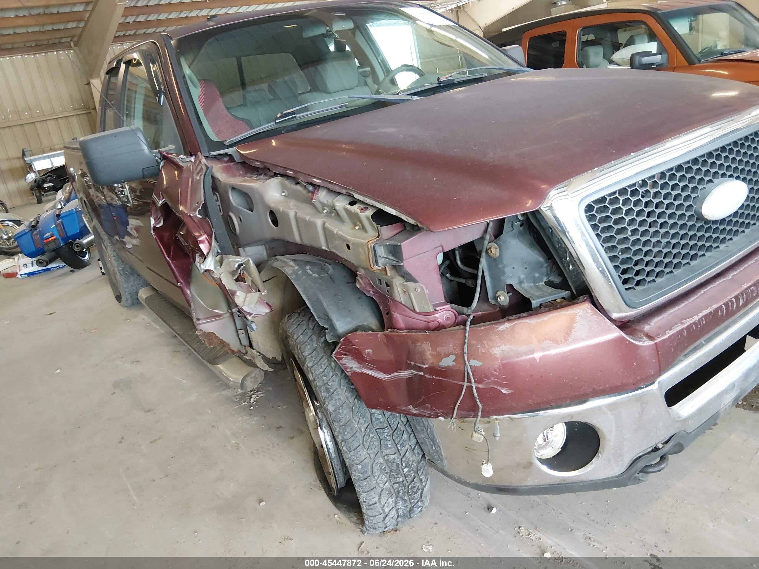 2006 Ford F-150 Fx4/lariat/xl/xlt Maroon vin: 1FTPX14V16NB31102