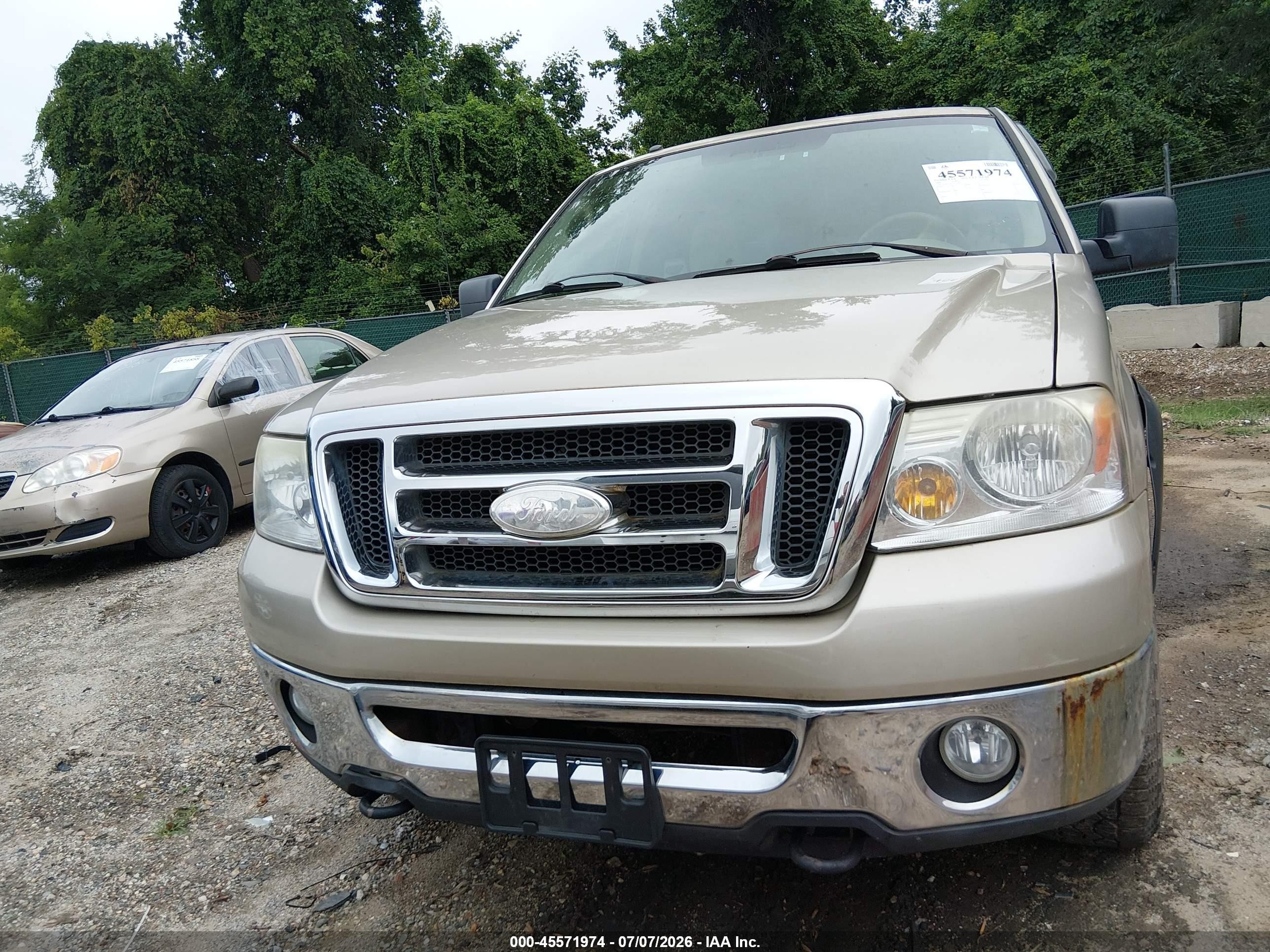 2007 Ford F-150   Gold vin: 1FTPX14V17FA98811