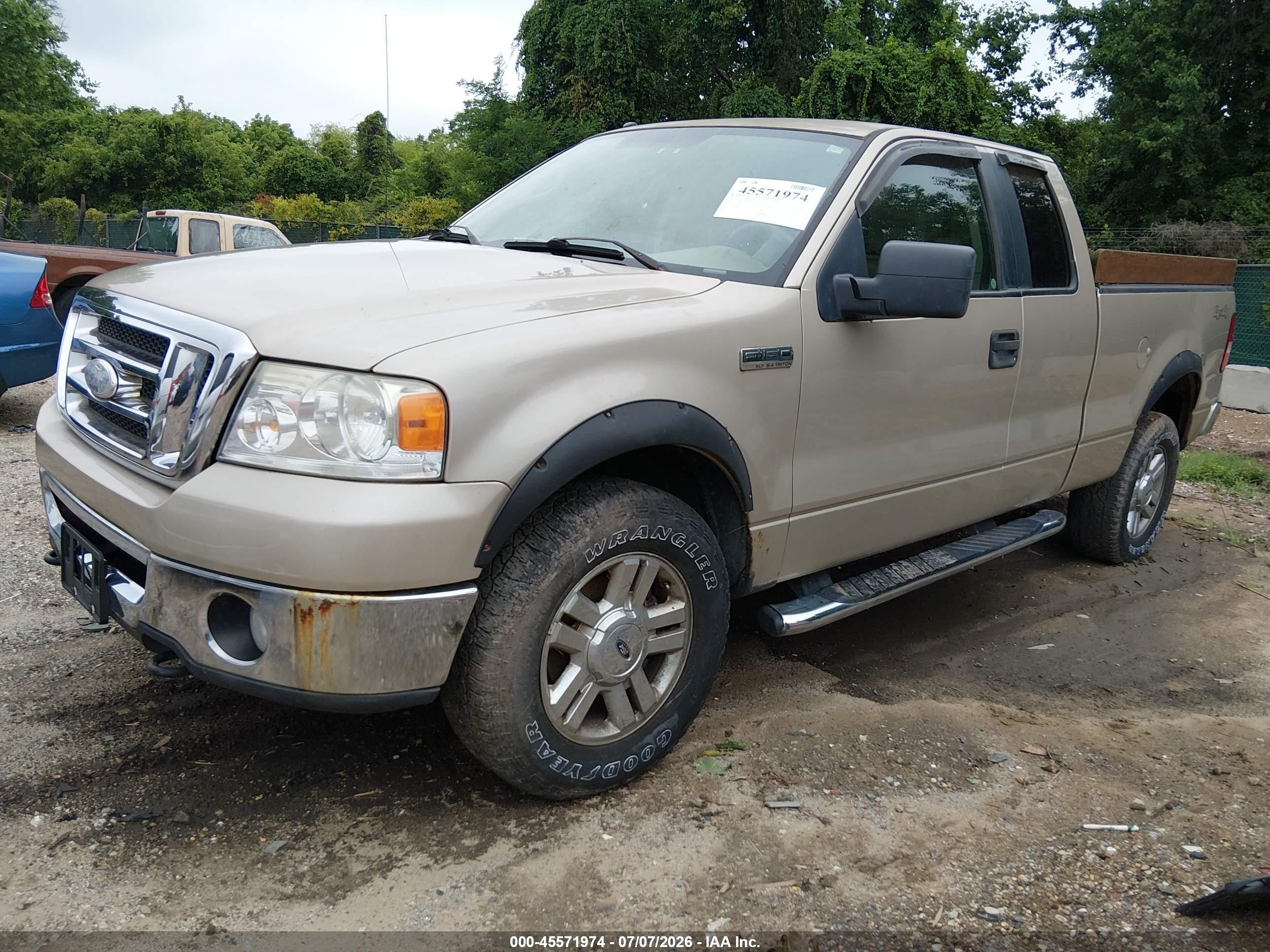 2007 Ford F-150   Gold vin: 1FTPX14V17FA98811