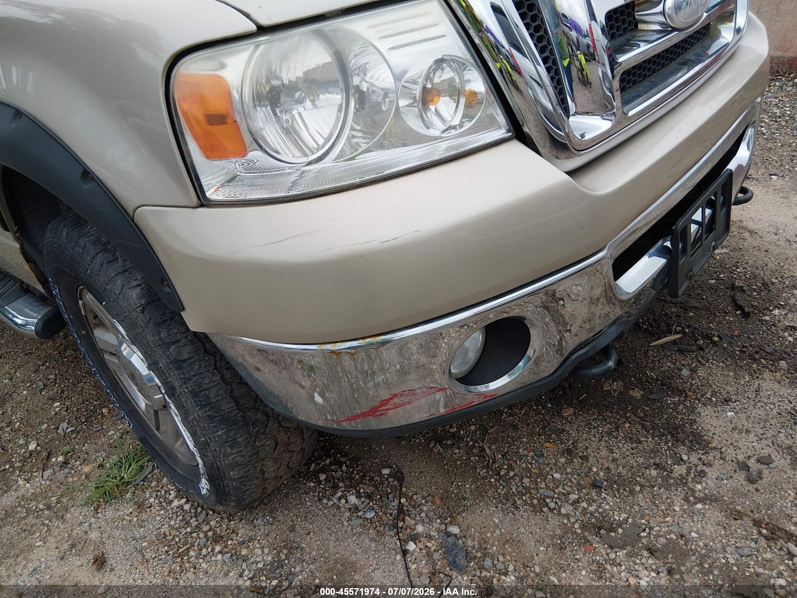 2007 Ford F-150   Gold vin: 1FTPX14V17FA98811