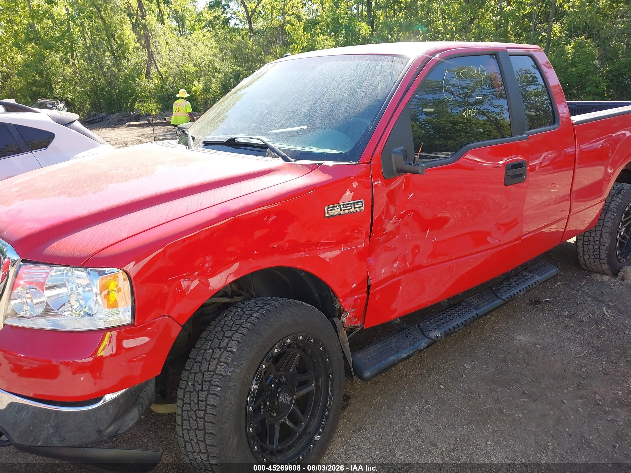 2008 Ford F-150 Fx4/lariat/xl/xlt Red vin: 1FTPX14V18FB98960