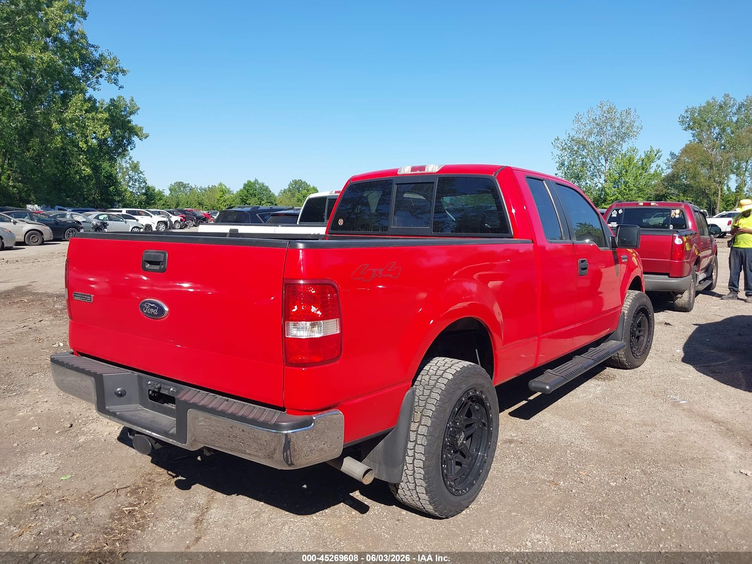 2008 Ford F-150 Fx4/lariat/xl/xlt Red vin: 1FTPX14V18FB98960