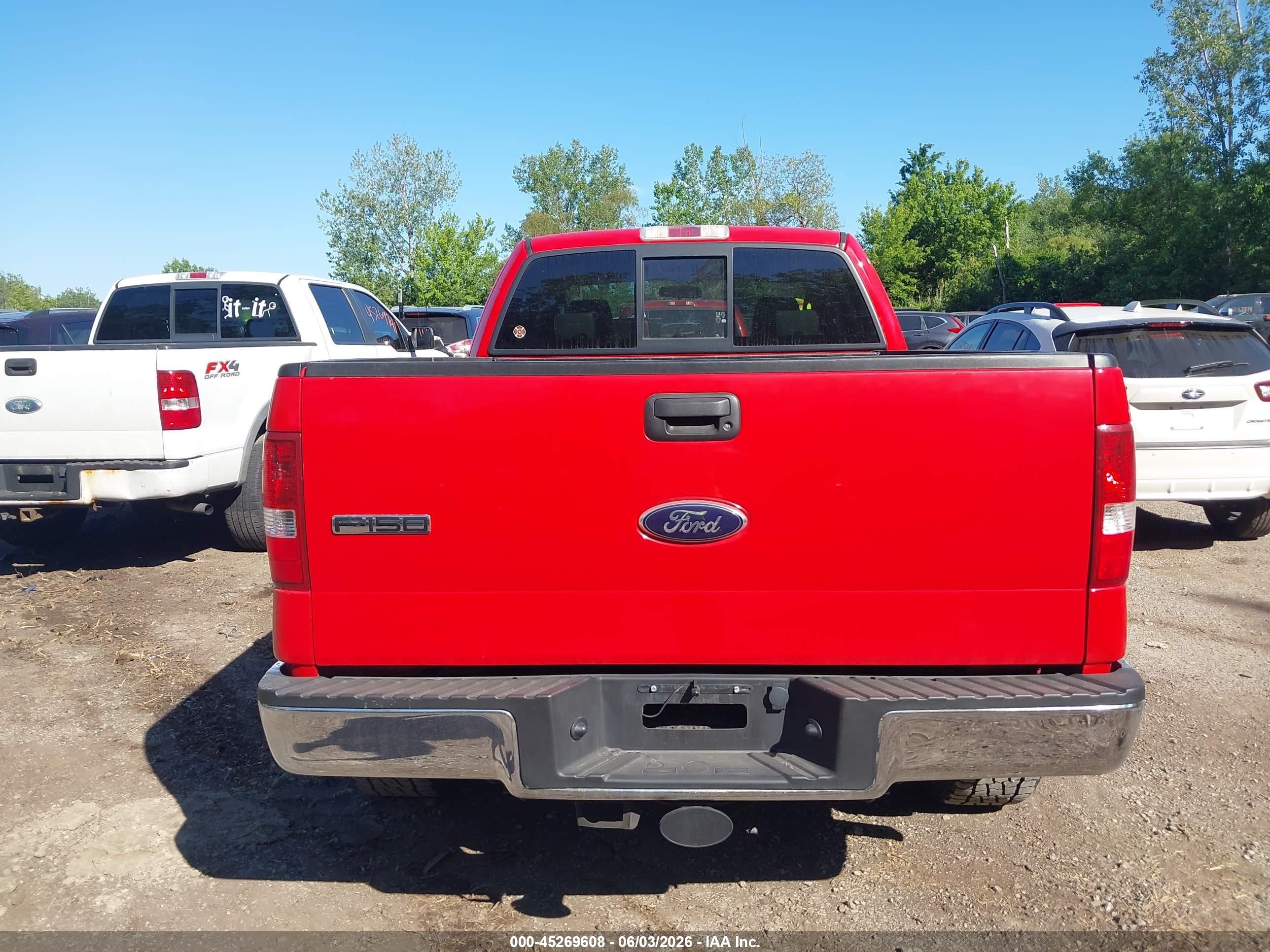 2008 Ford F-150 Fx4/lariat/xl/xlt Red vin: 1FTPX14V18FB98960