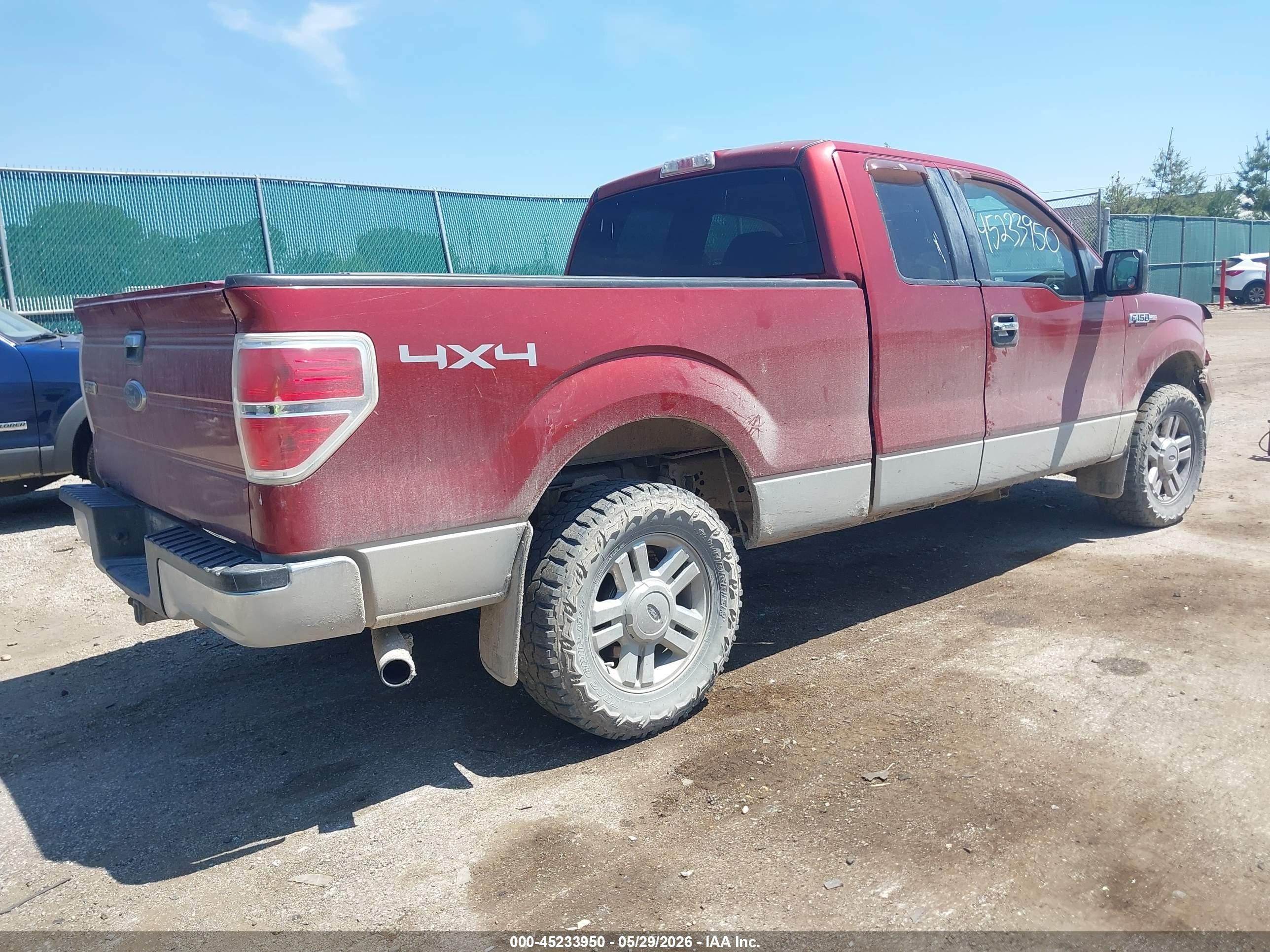 2009 Ford F-150 Fx4/lariat/xl/xlt Red vin: 1FTPX14V19FA30916