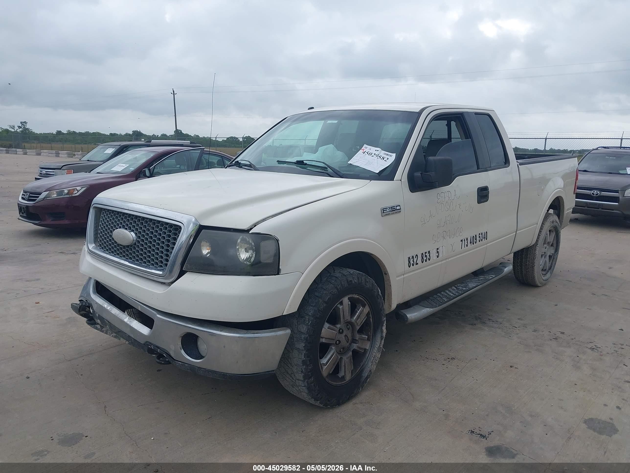 2007 Ford F-150 Fx4/lariat/xl/xlt White vin: 1FTPX14V27FA97764