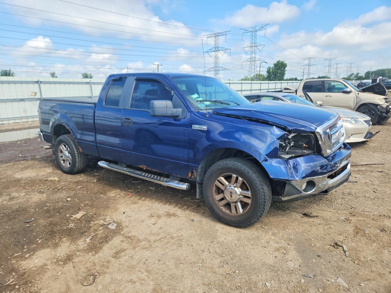 2007 Ford F150 Blue vin: 1FTPX14V27FB37065