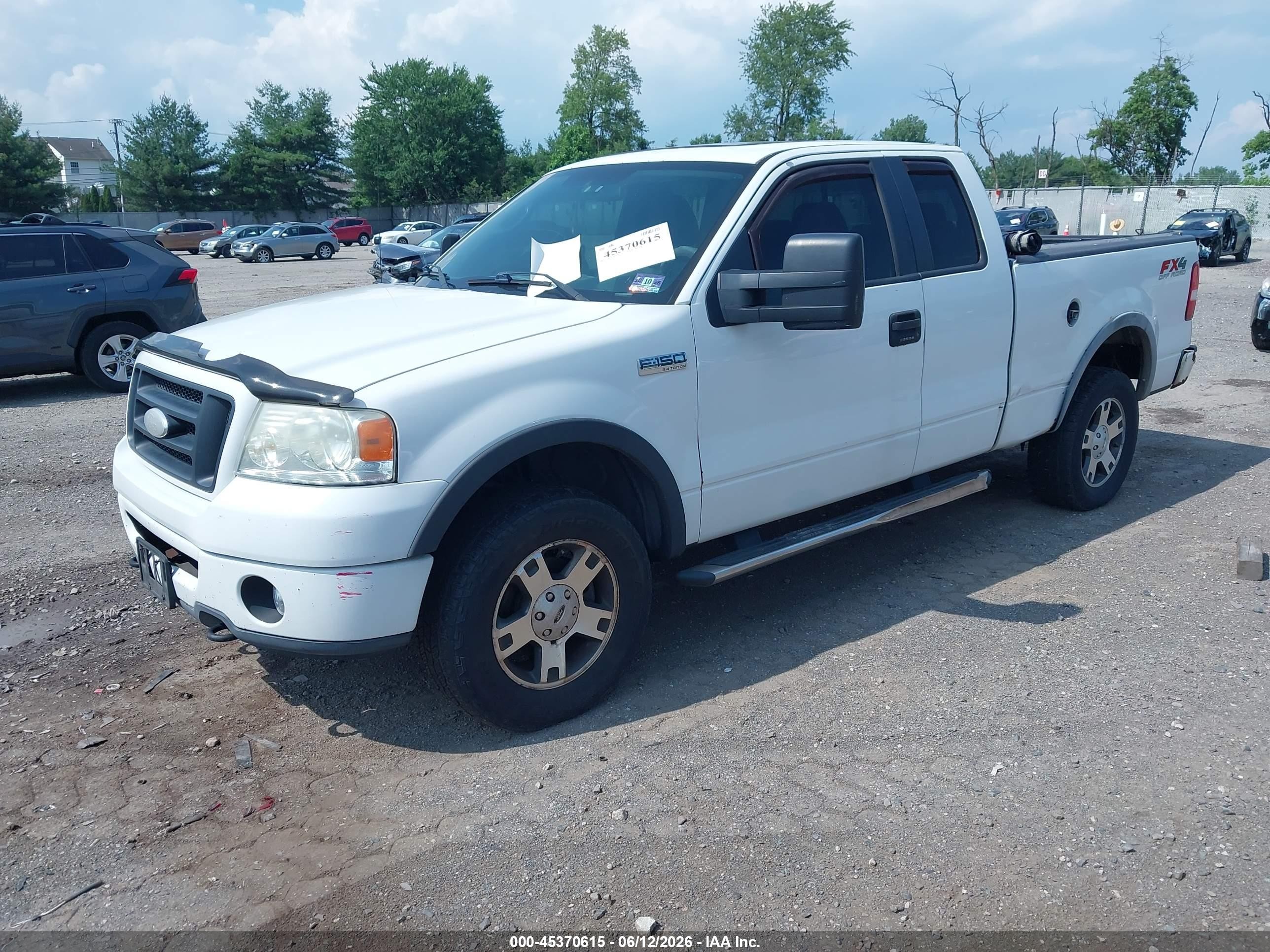 2007 Ford F-150 Fx4/lariat/xl/xlt White vin: 1FTPX14V27FB39401
