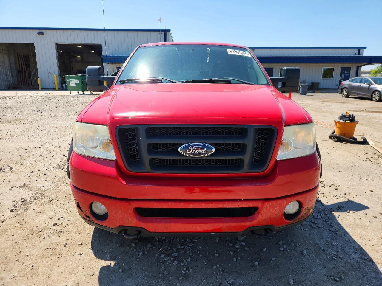 2007 Ford F150 Red vin: 1FTPX14V27FB42783
