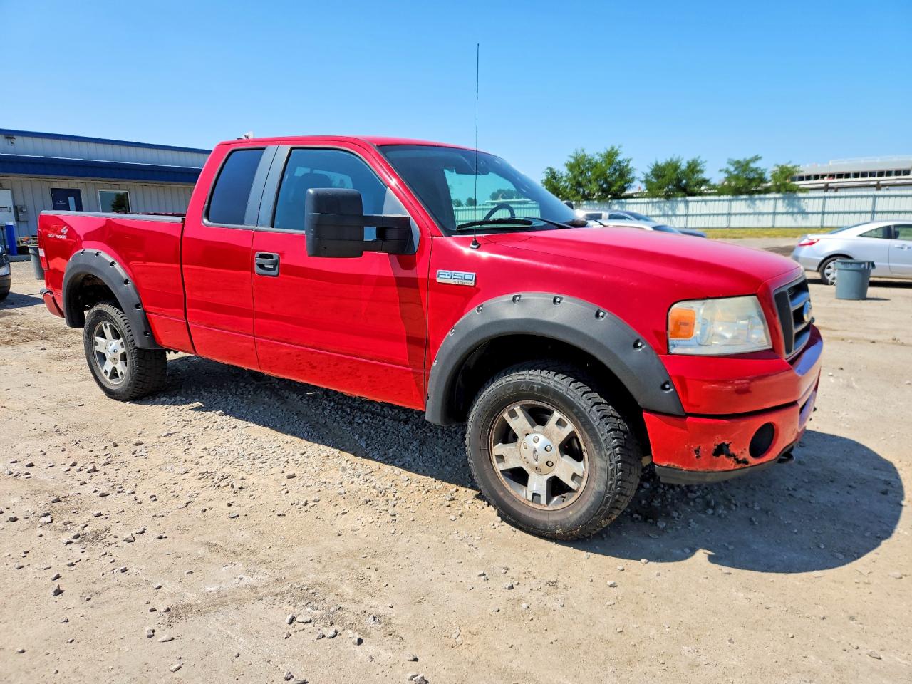 2007 Ford F150 Red vin: 1FTPX14V27FB42783