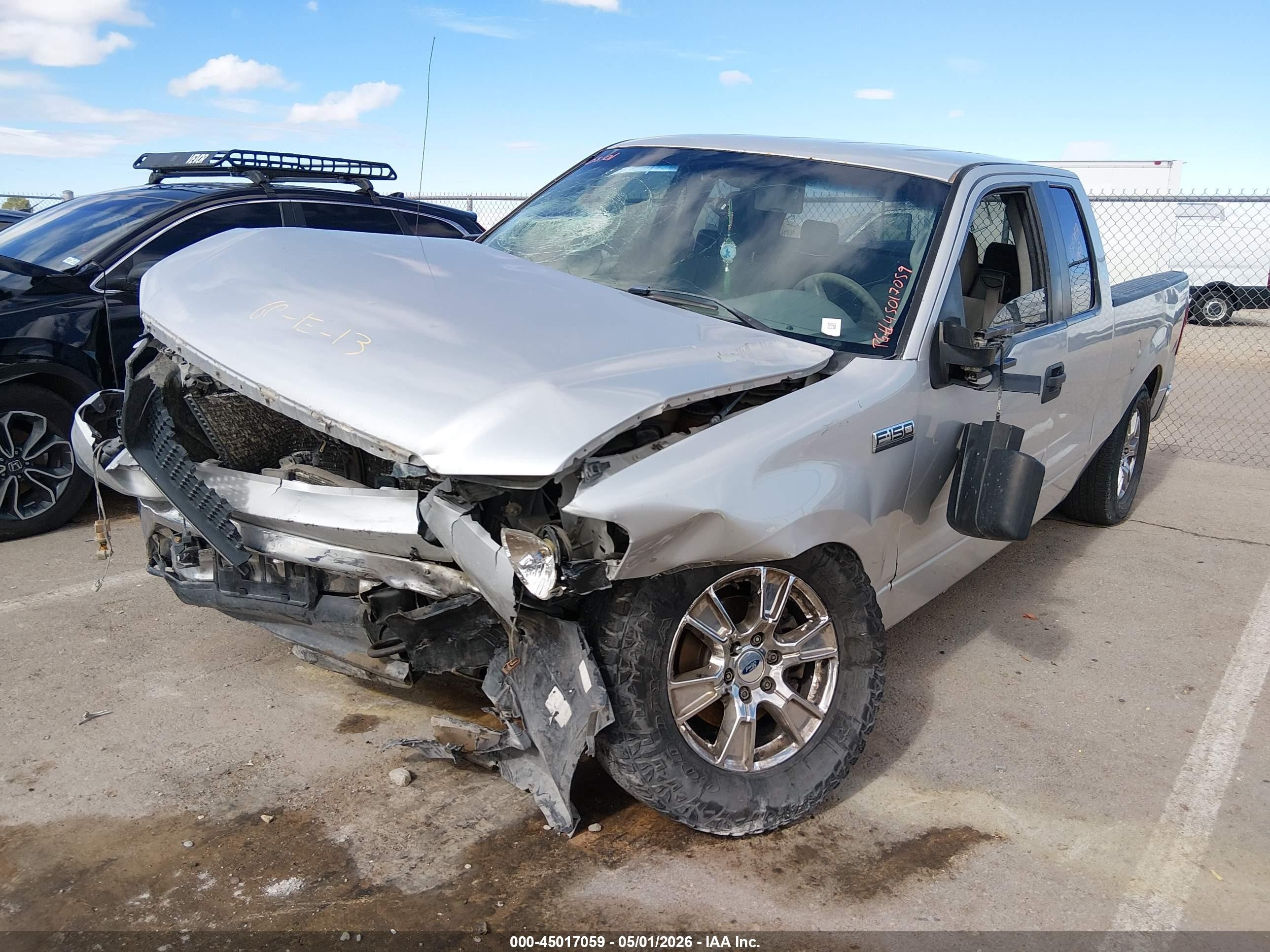 2007 Ford F-150 Fx4/lariat/xl/xlt Серебряный vin: 1FTPX14V27KA57112