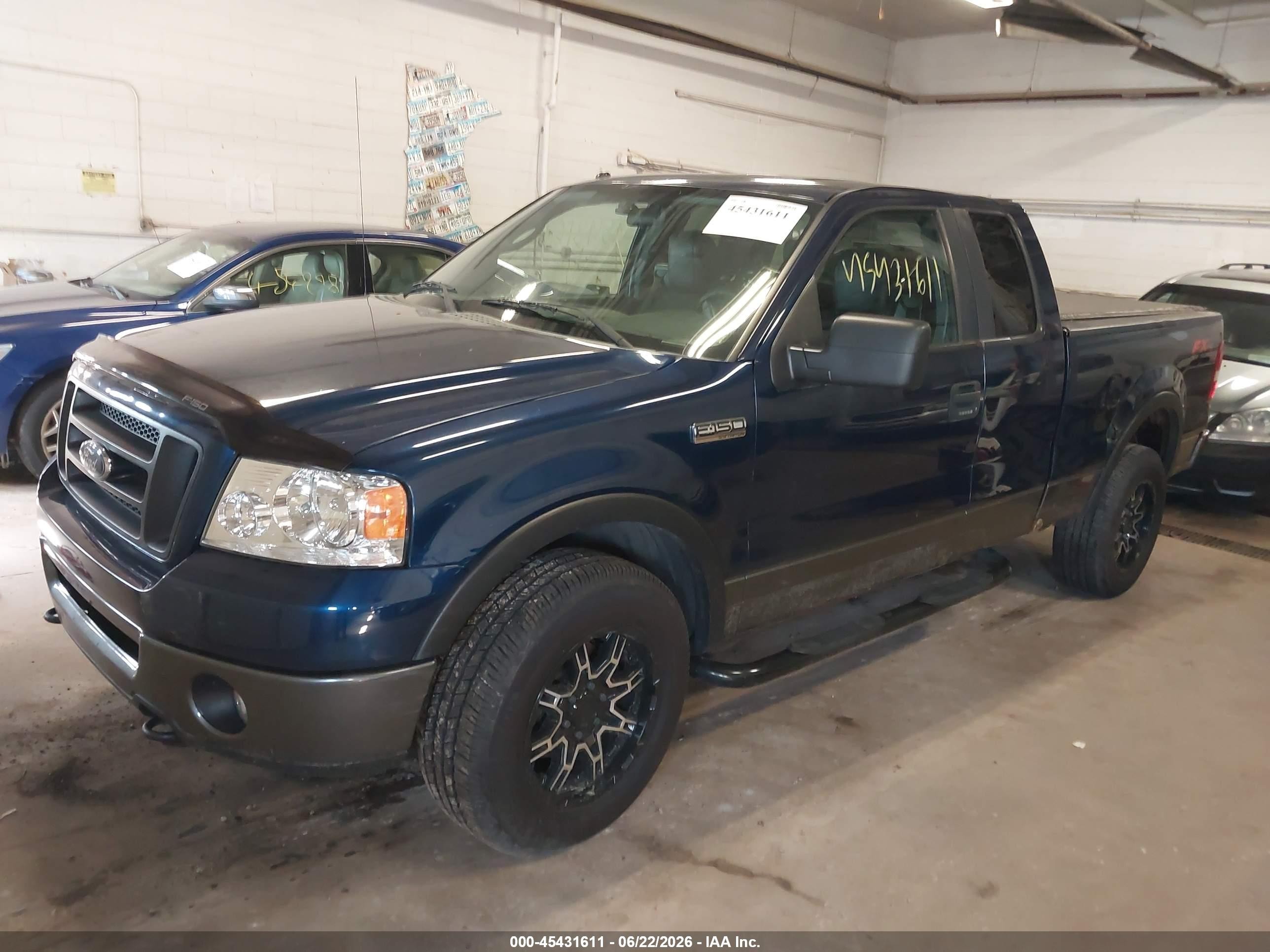 2007 Ford F-150 Fx4/lariat/xl/xlt Blue vin: 1FTPX14V27KD18237