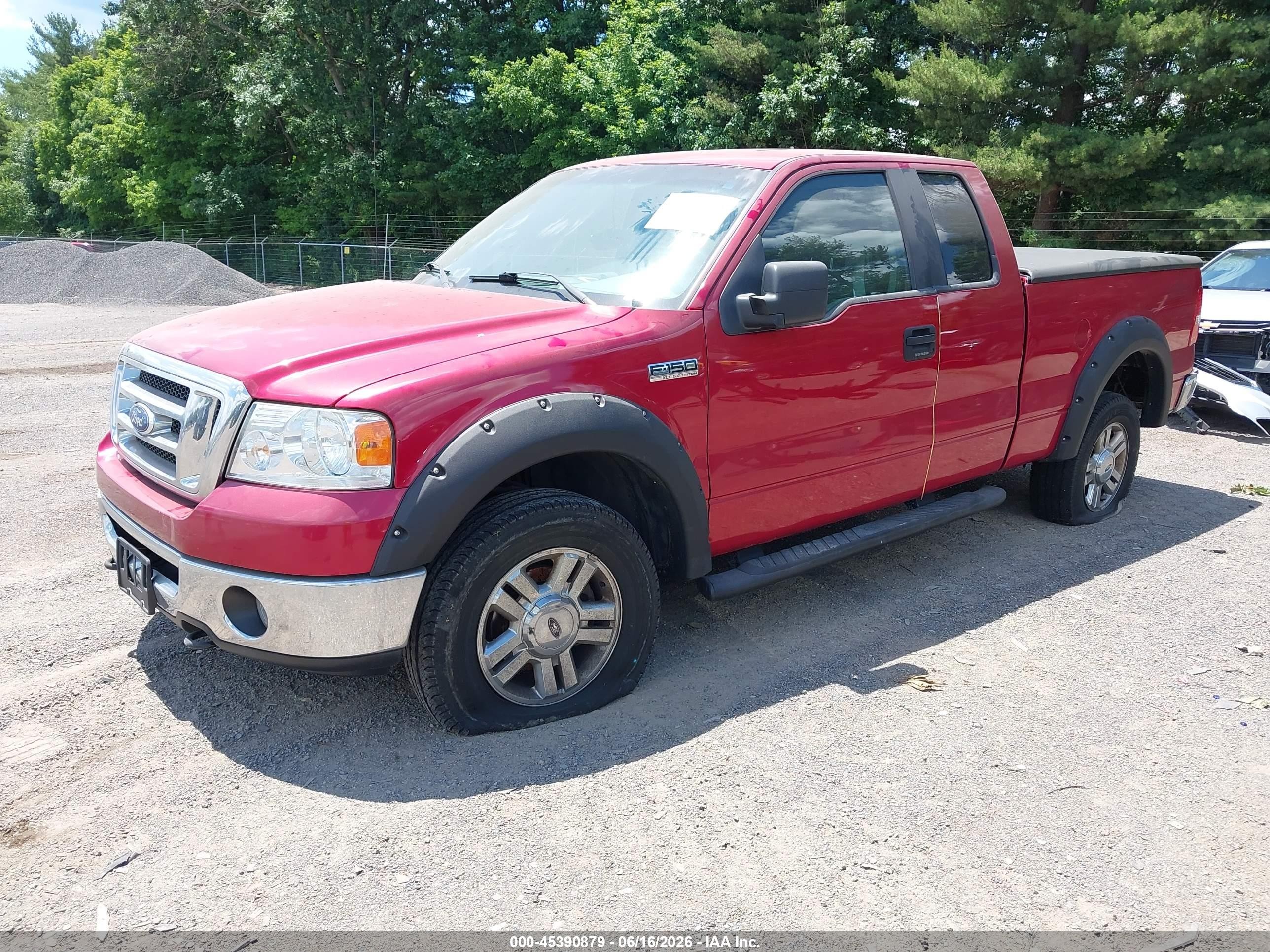 2008 Ford F-150 60th Anniversary/fx4/lariat/xl/xlt Red vin: 1FTPX14V28FB90186