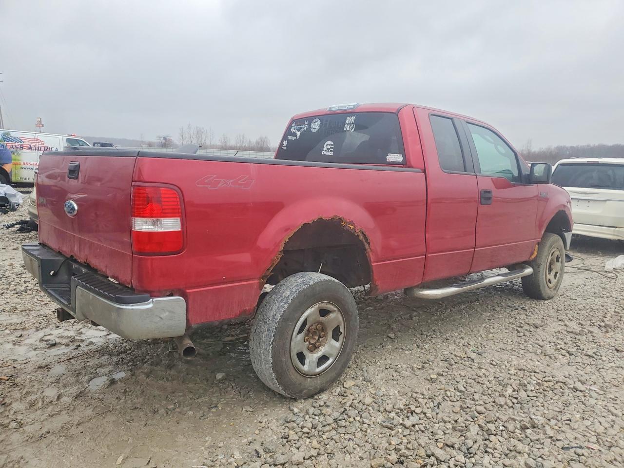 2008 Ford F150 Красный vin: 1FTPX14V28FC06368