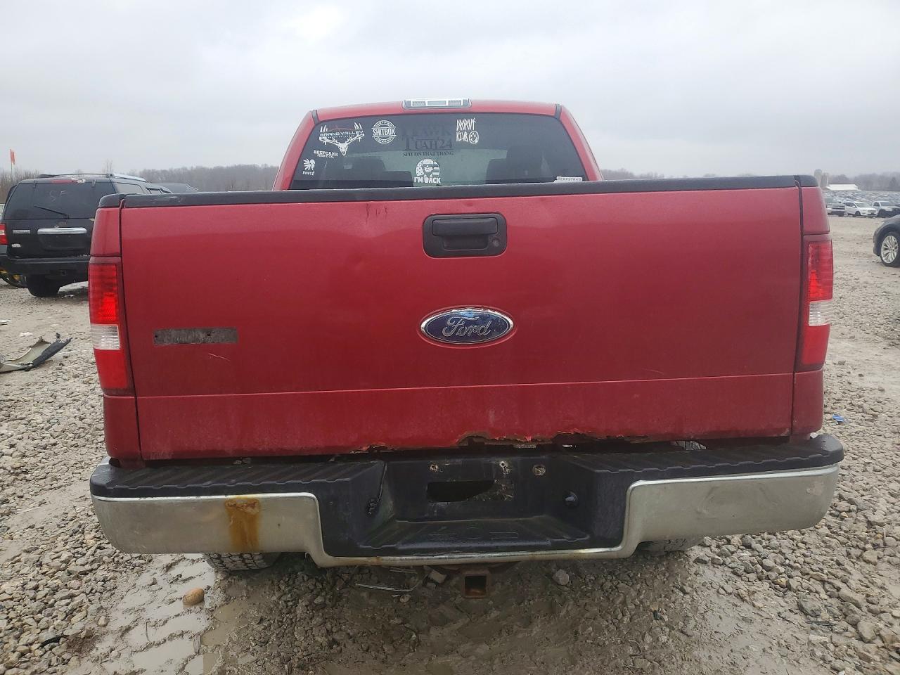 2008 Ford F150 Красный vin: 1FTPX14V28FC06368
