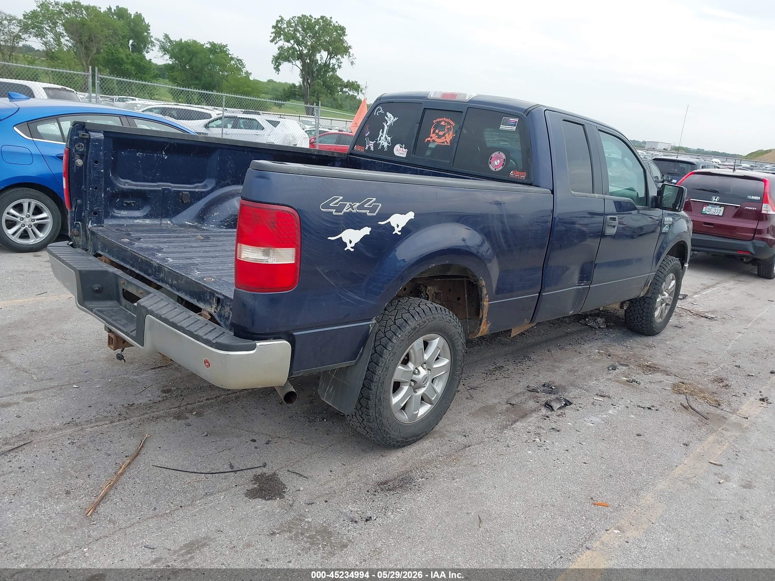 2006 Ford F-150 Fx4/lariat/xl/xlt Blue vin: 1FTPX14V36NB31747