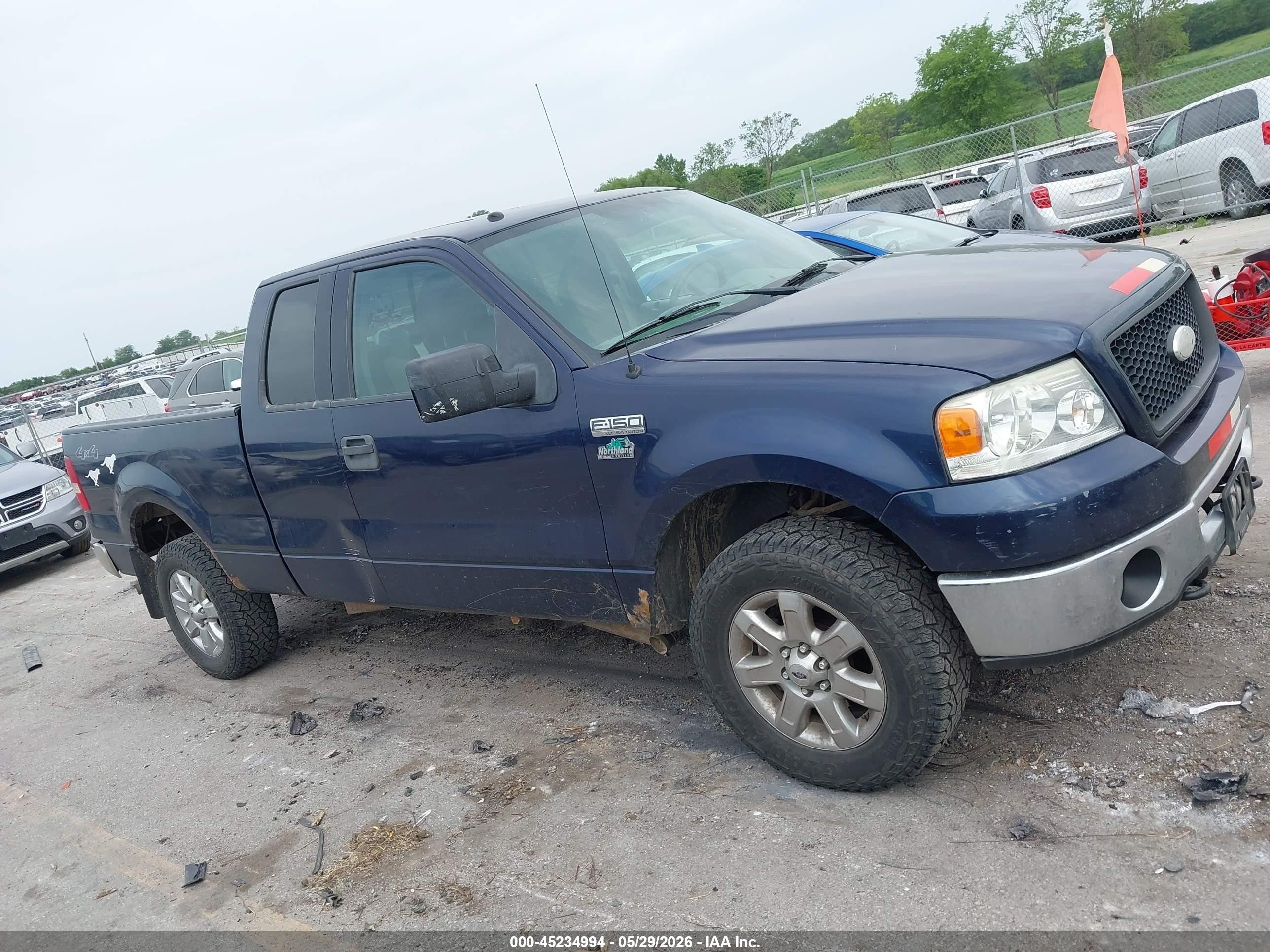 2006 Ford F-150 Fx4/lariat/xl/xlt Blue vin: 1FTPX14V36NB31747