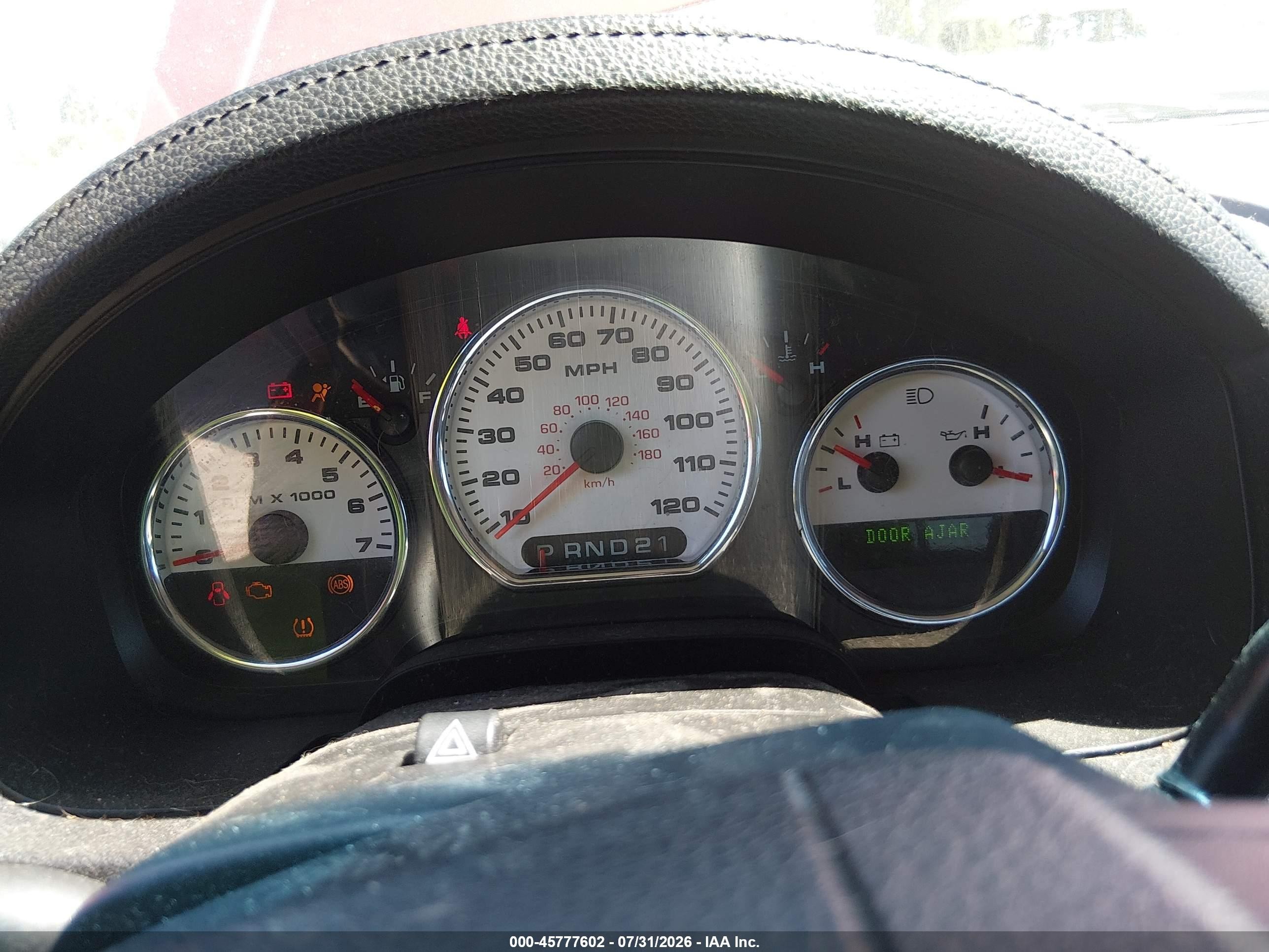 2007 Ford F-150 Fx4/lariat/xl/xlt Red vin: 1FTPX14V37FA07196