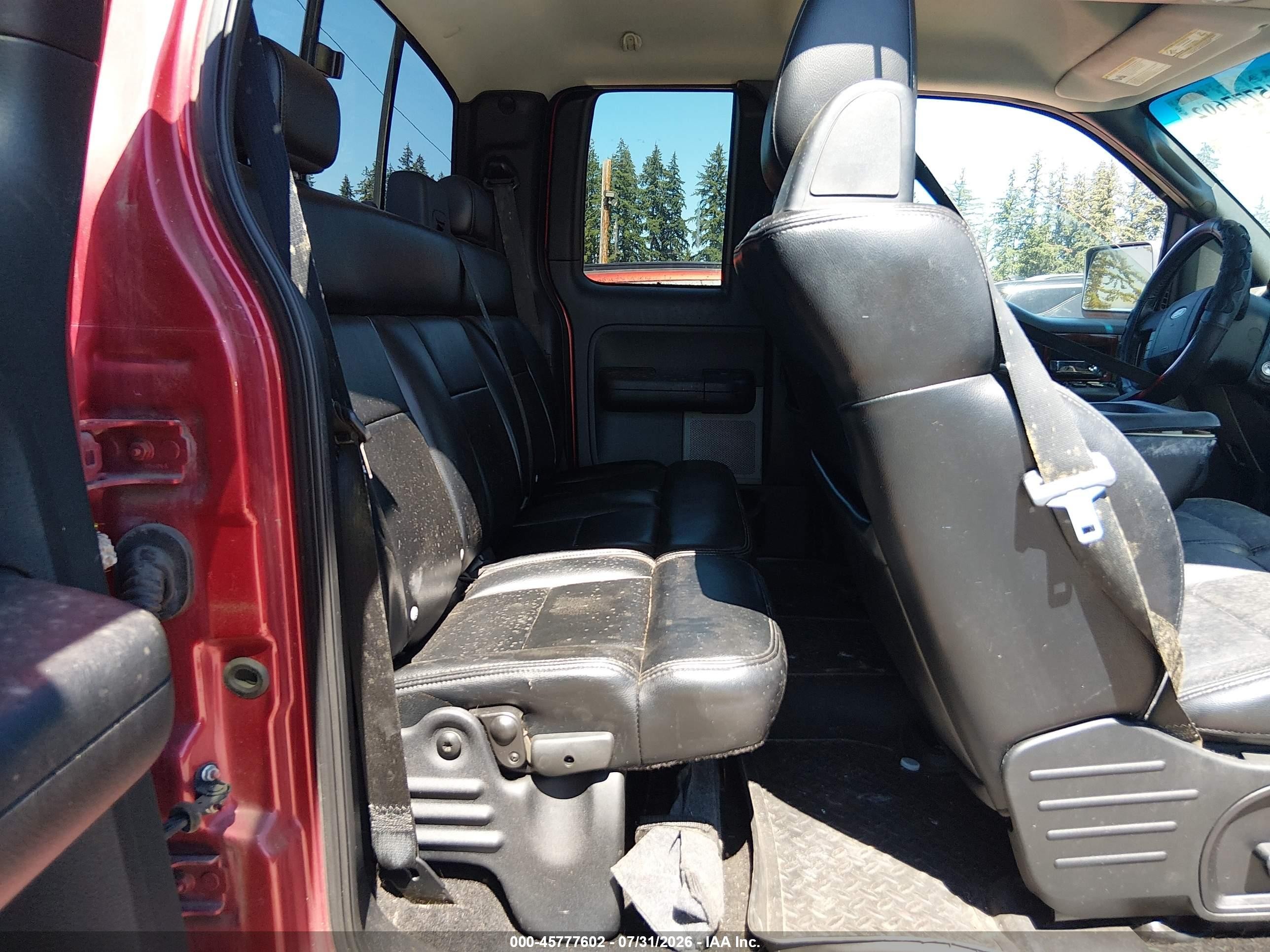 2007 Ford F-150 Fx4/lariat/xl/xlt Red vin: 1FTPX14V37FA07196