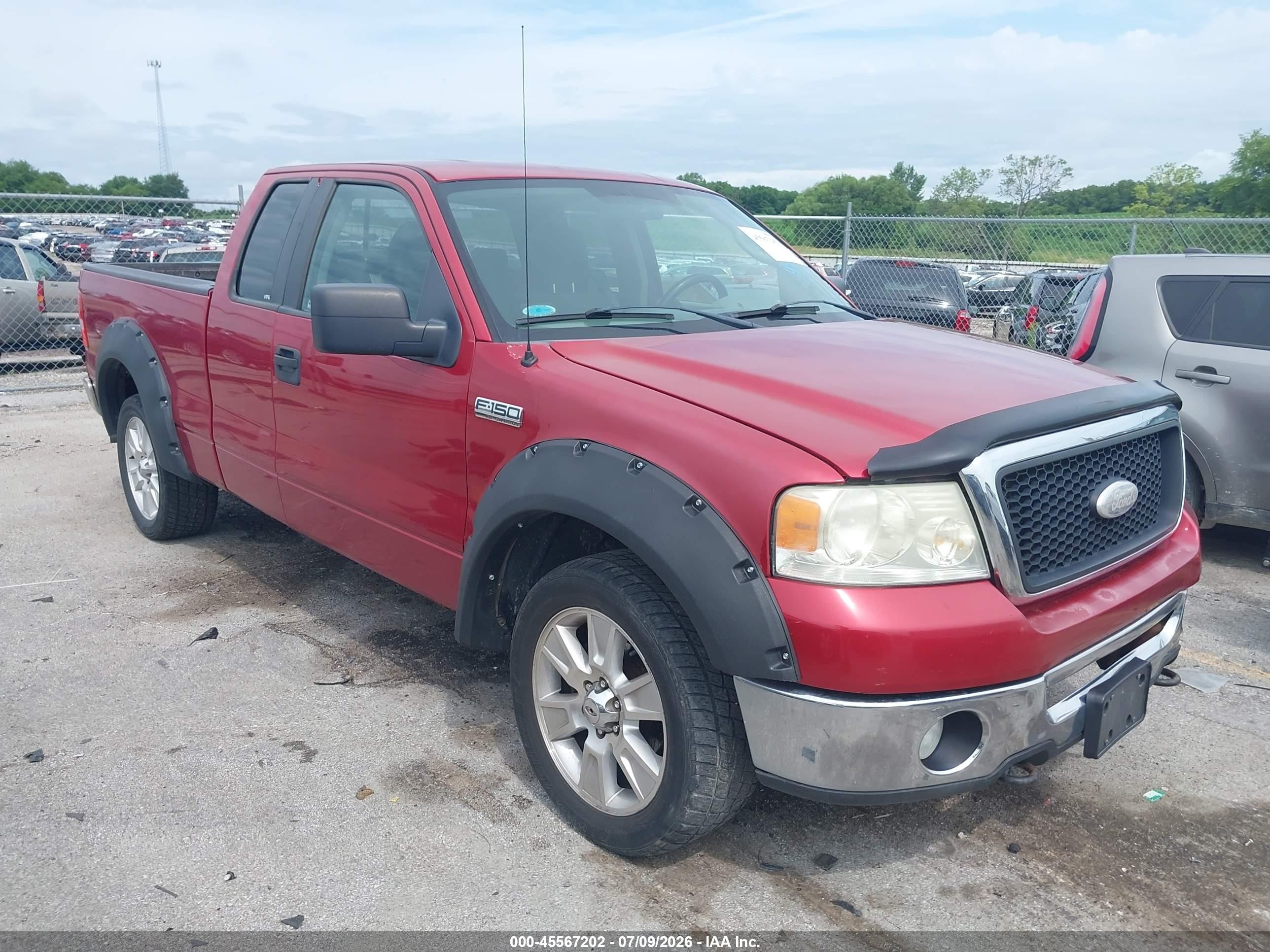 2007 Ford F-150   Red vin: 1FTPX14V37FB12952