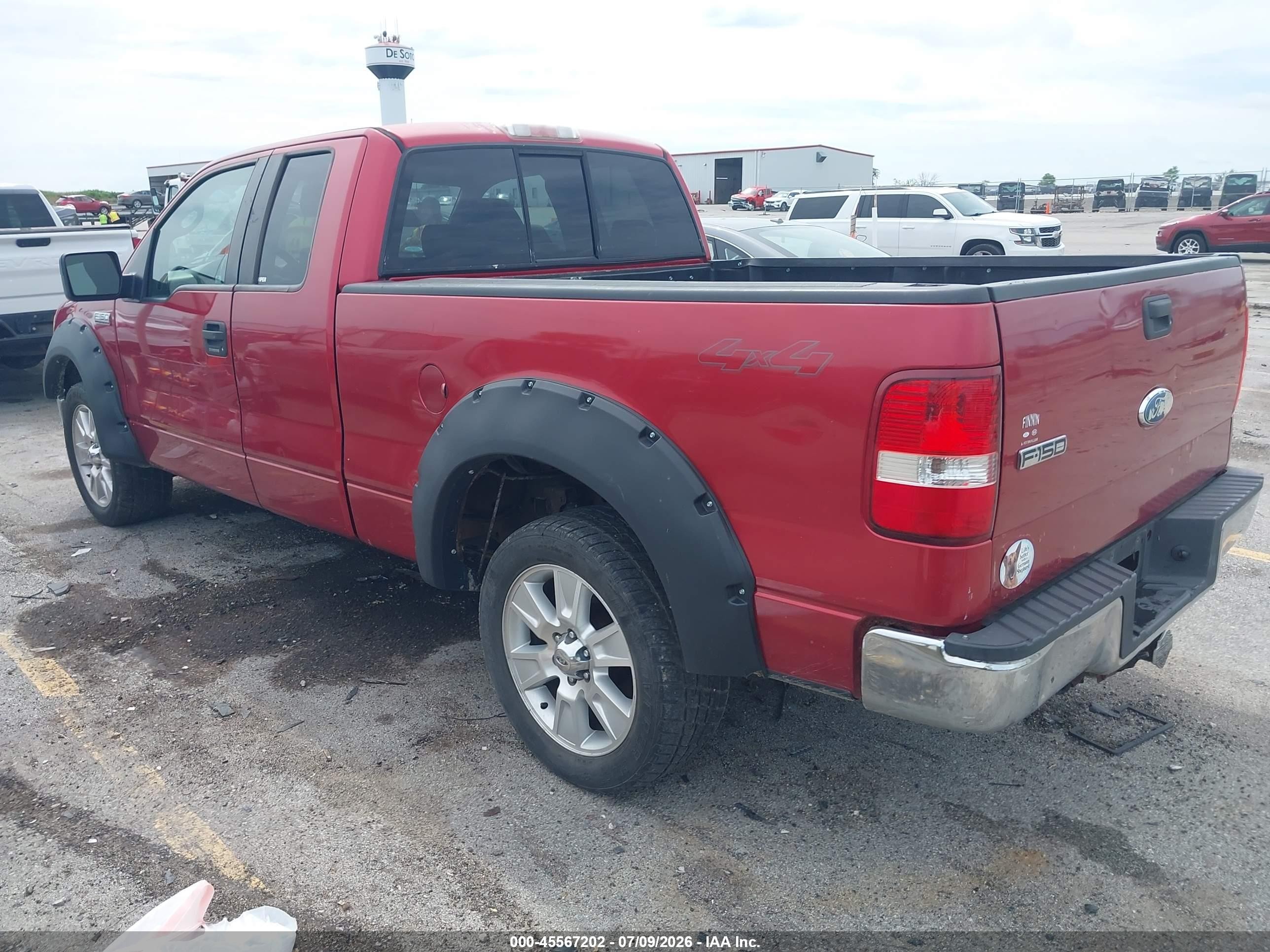 2007 Ford F-150   Red vin: 1FTPX14V37FB12952