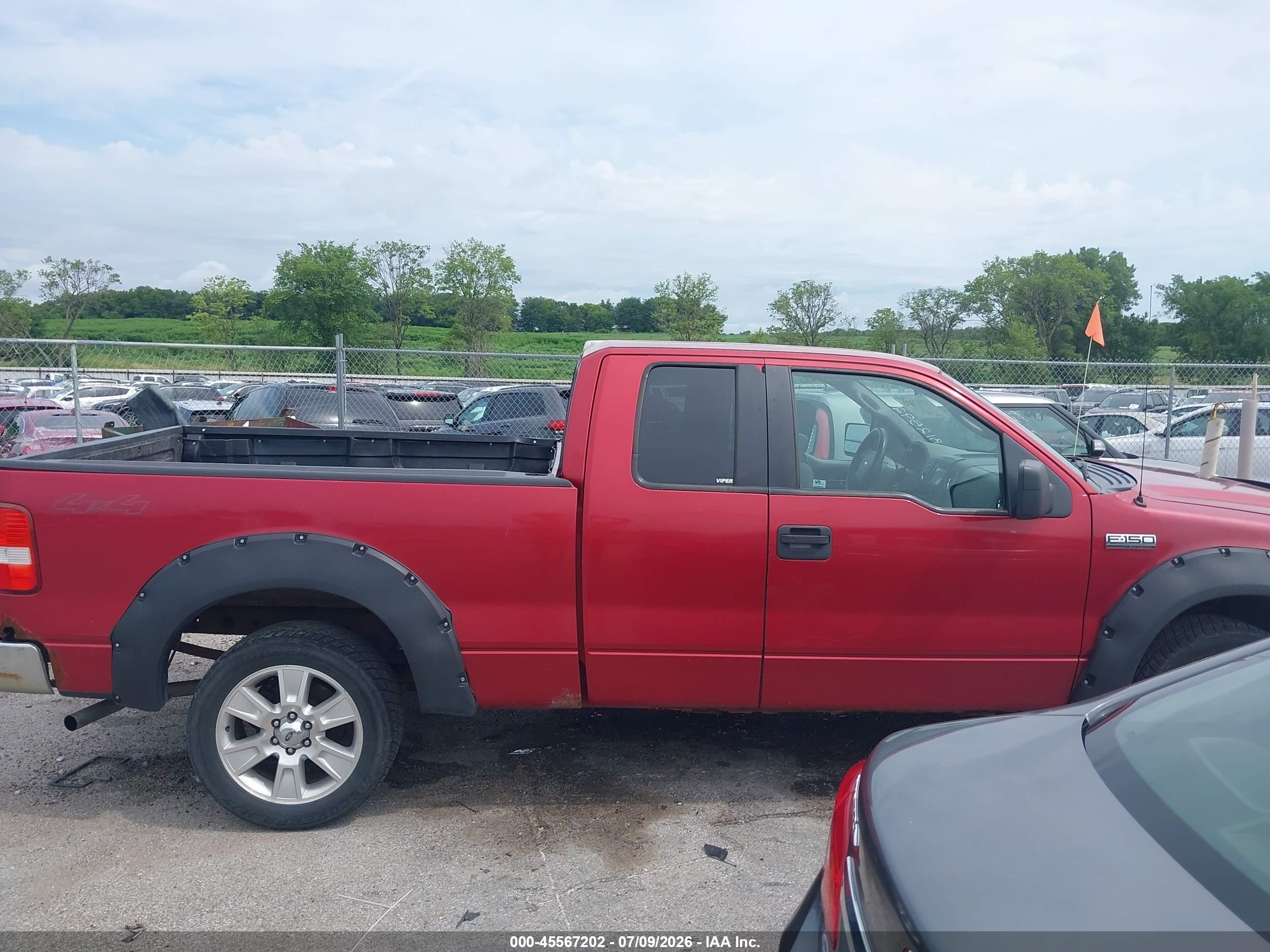 2007 Ford F-150   Red vin: 1FTPX14V37FB12952