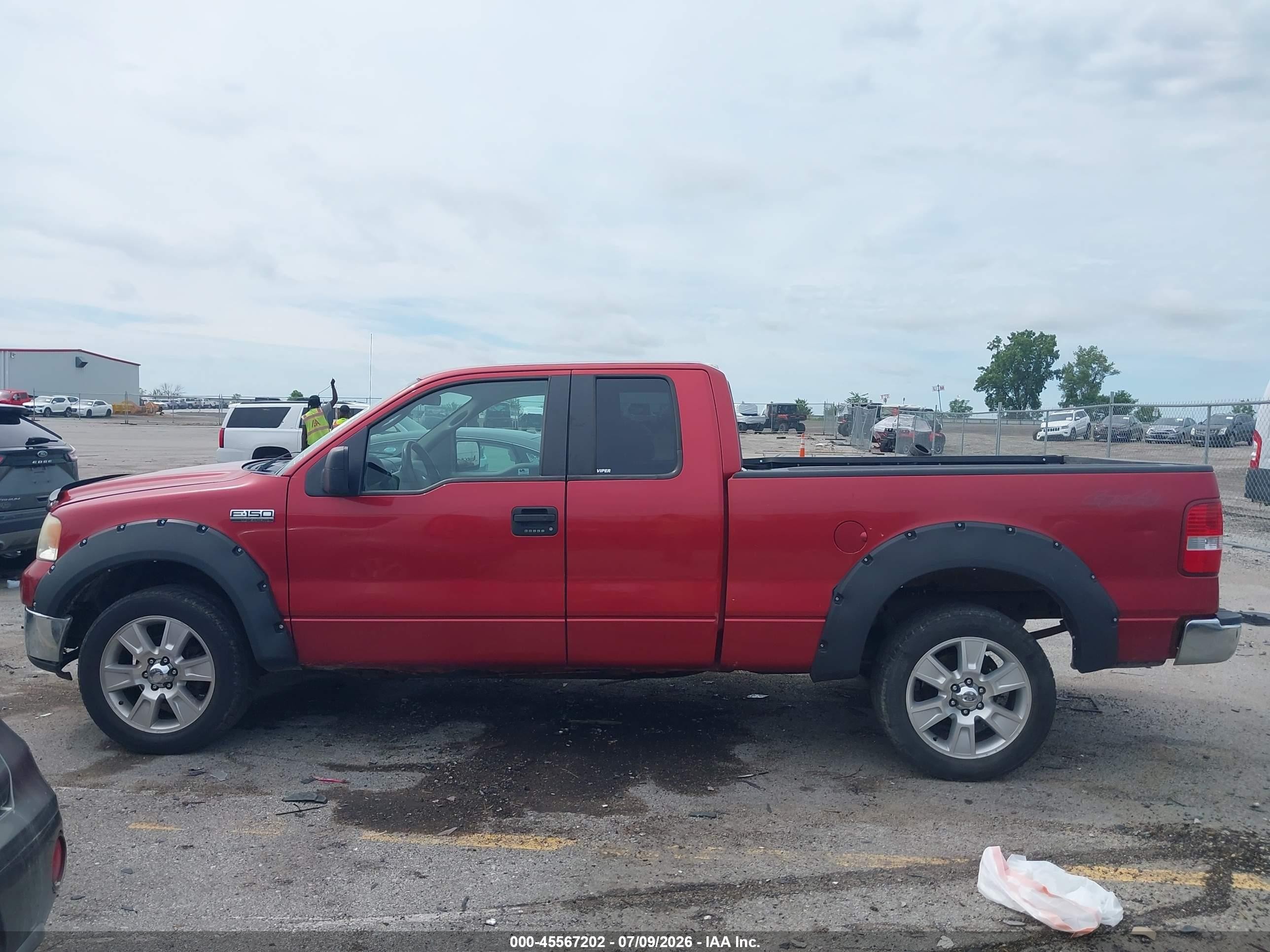 2007 Ford F-150   Red vin: 1FTPX14V37FB12952