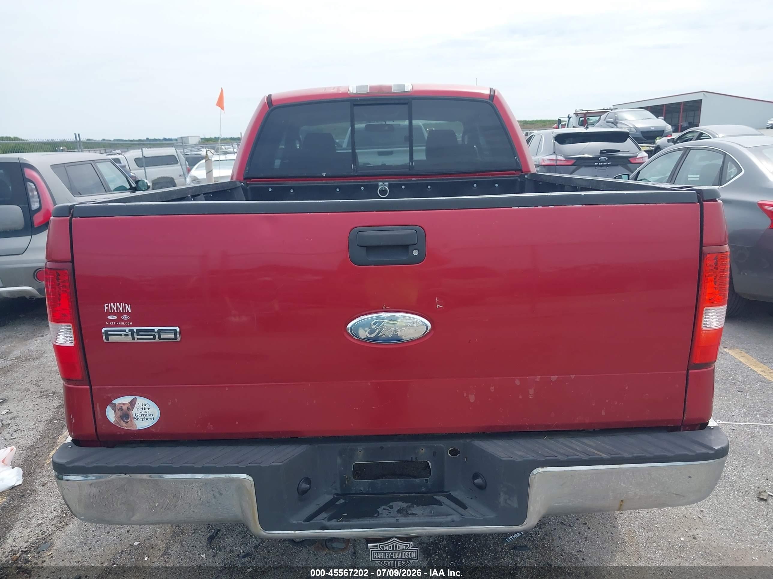 2007 Ford F-150   Red vin: 1FTPX14V37FB12952