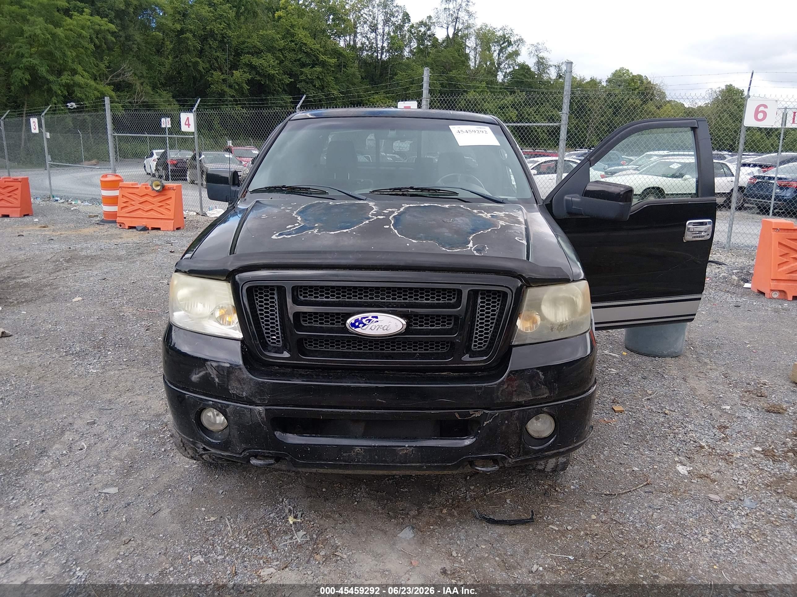 2007 Ford F-150 Fx4/lariat/xl/xlt Black vin: 1FTPX14V37FB56997
