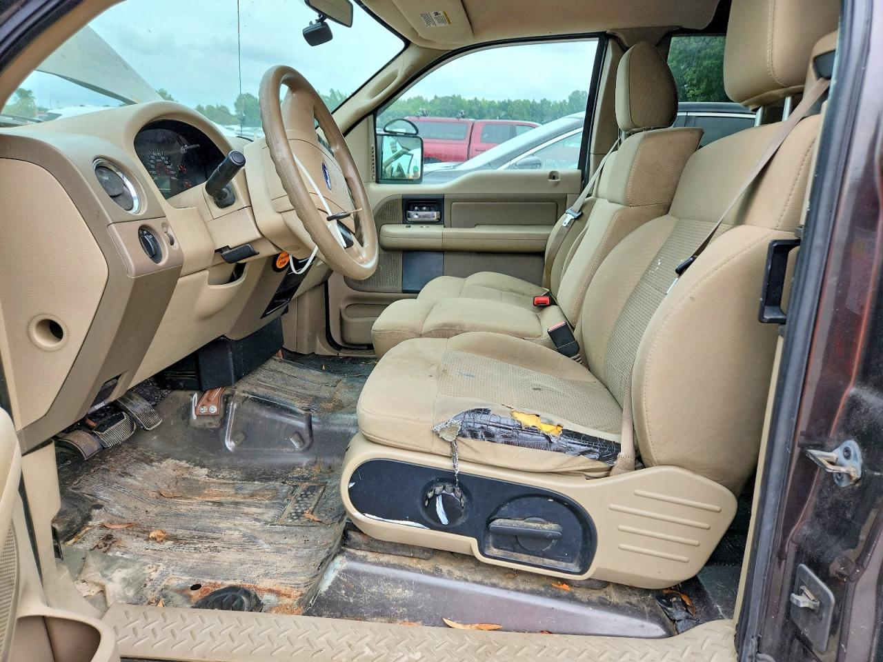 2007 Ford F150 Brown vin: 1FTPX14V37NA60437