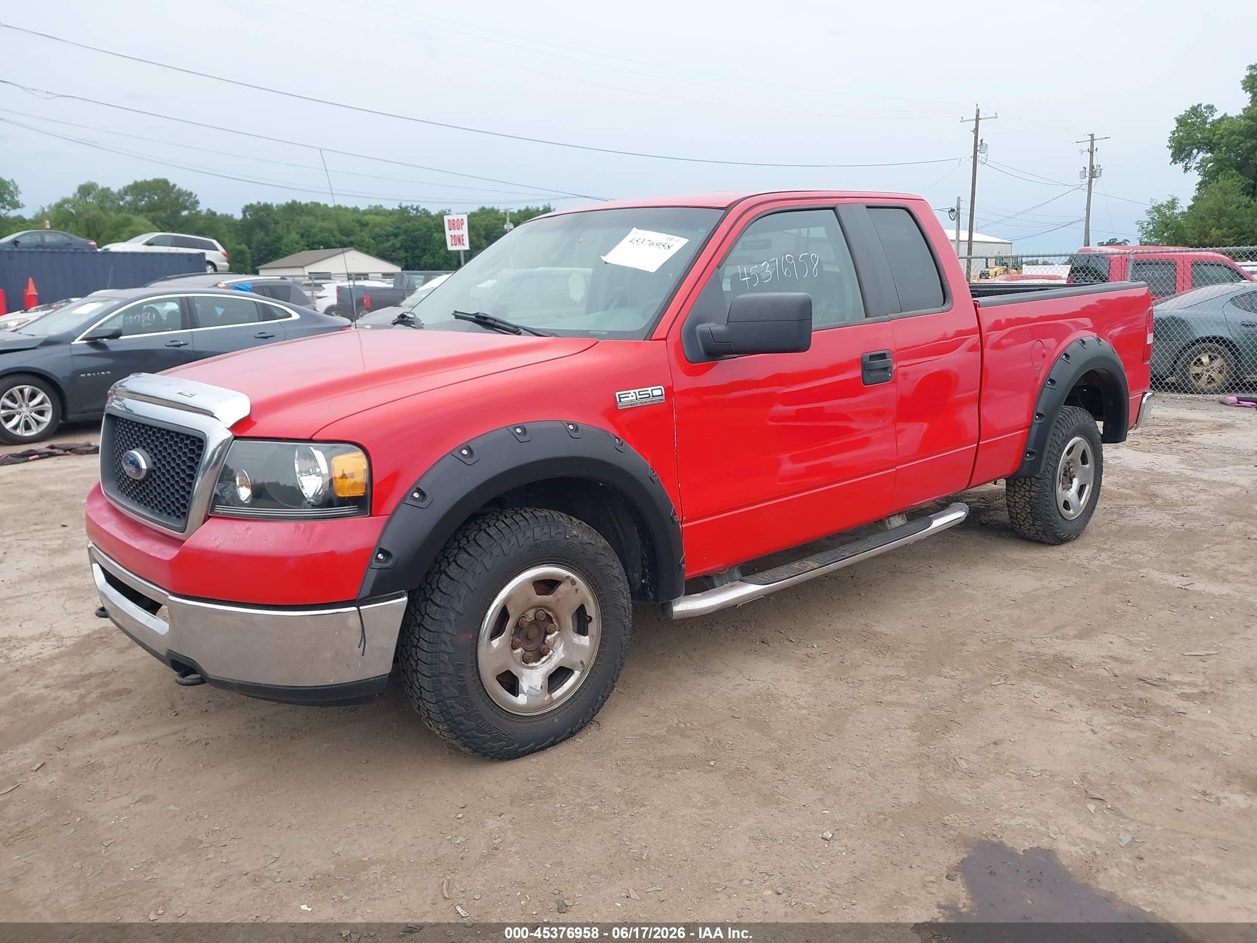 2008 Ford F-150 60th Anniversary/fx4/lariat/xl/xlt Red vin: 1FTPX14V38FA15591