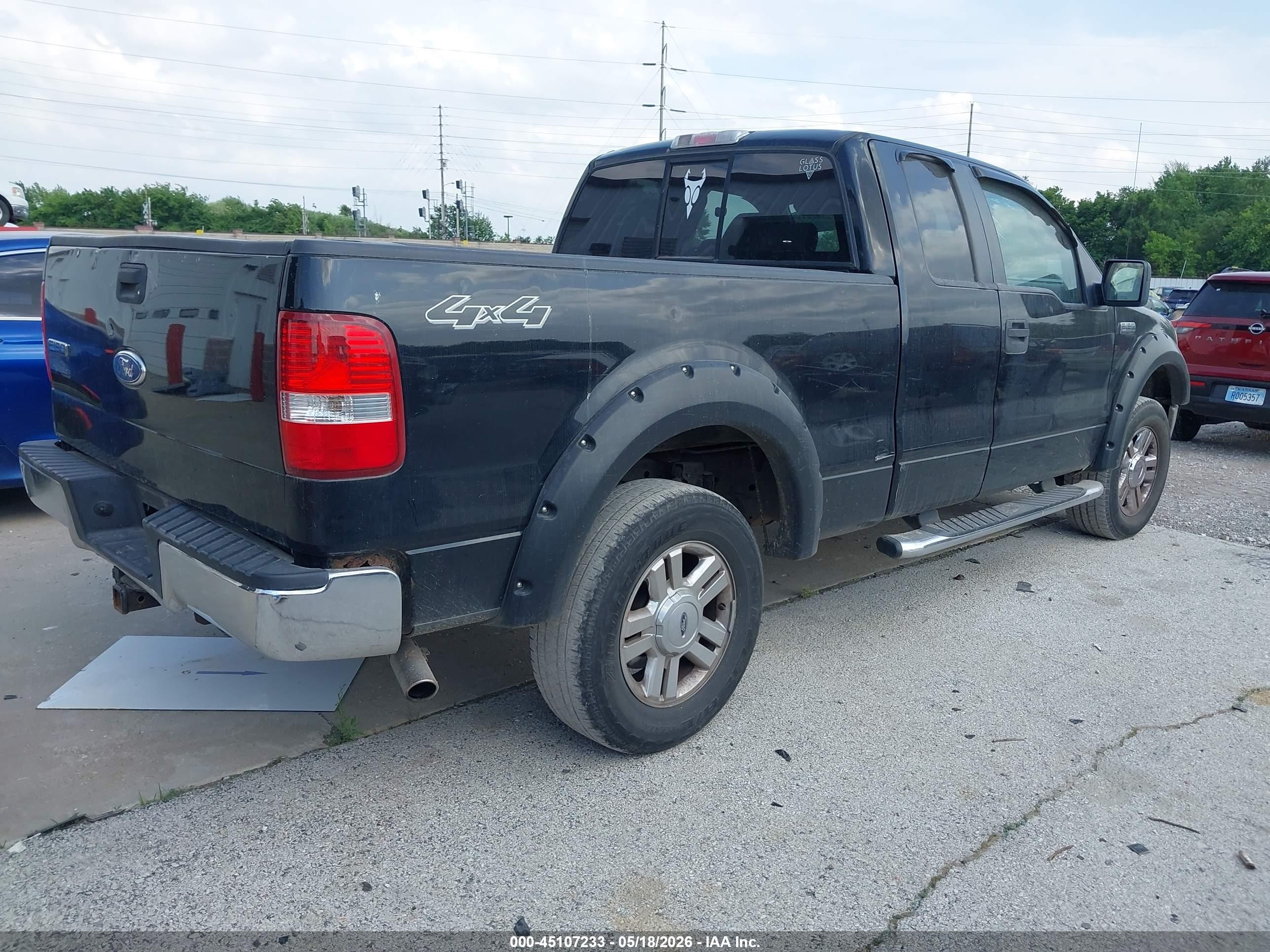 2007 Ford F-150 Fx4/lariat/xl/xlt Black vin: 1FTPX14V47FA80254