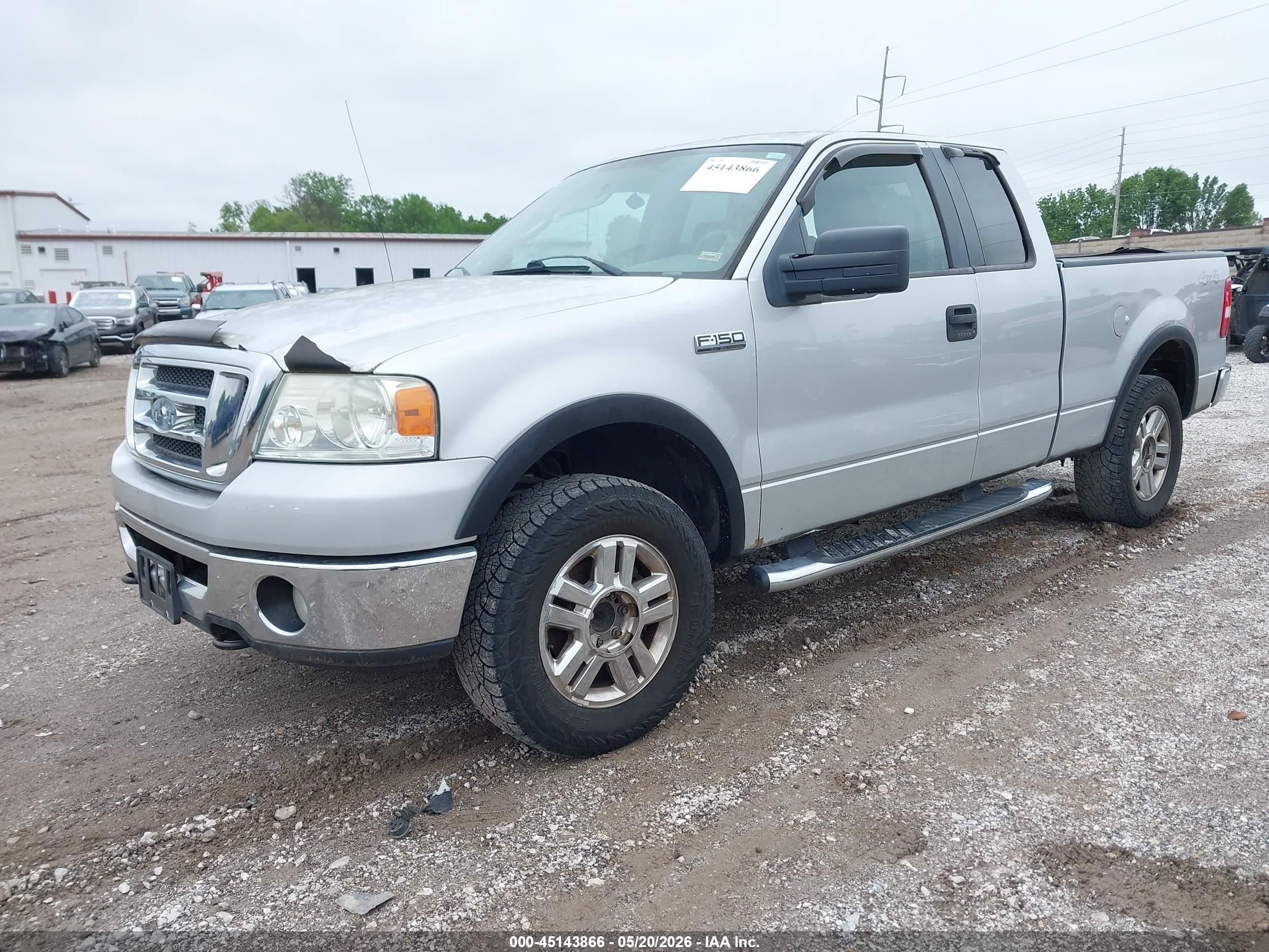 2007 Ford F-150 Fx4/lariat/xl/xlt Silver vin: 1FTPX14V47FA87009